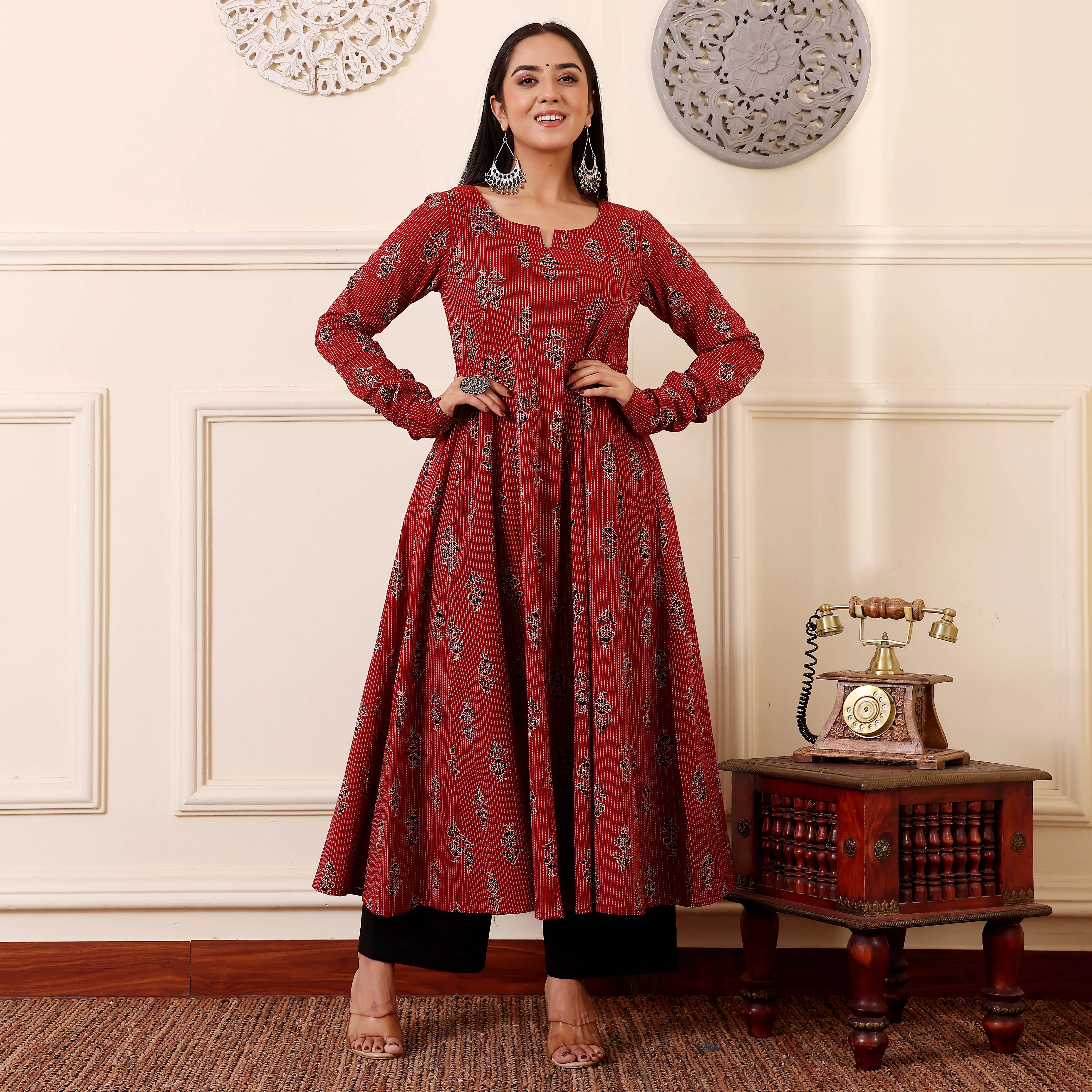 Jivina Kantha Cotton Kurta - Image 4