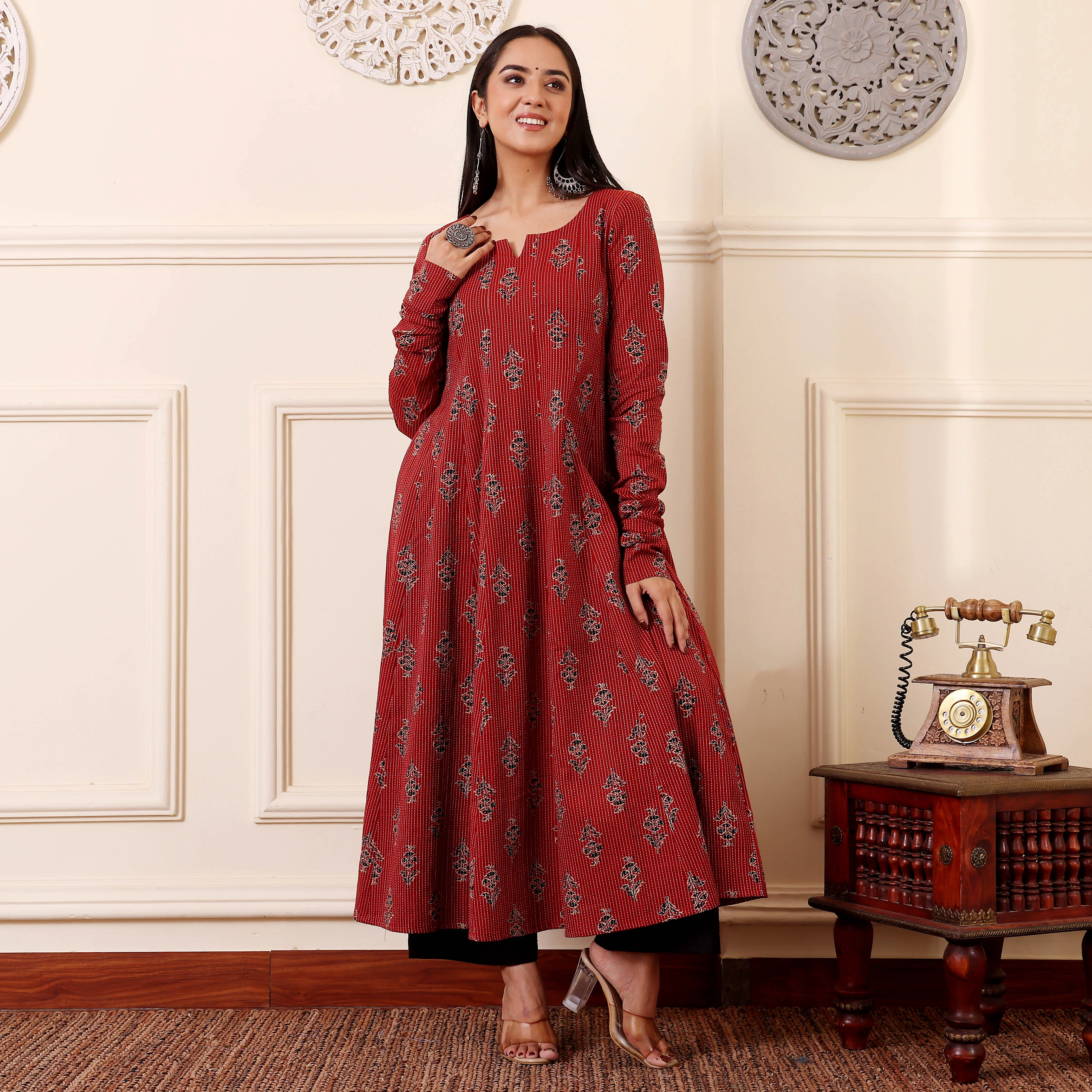 Jivina Kantha Cotton Kurta - Image 5