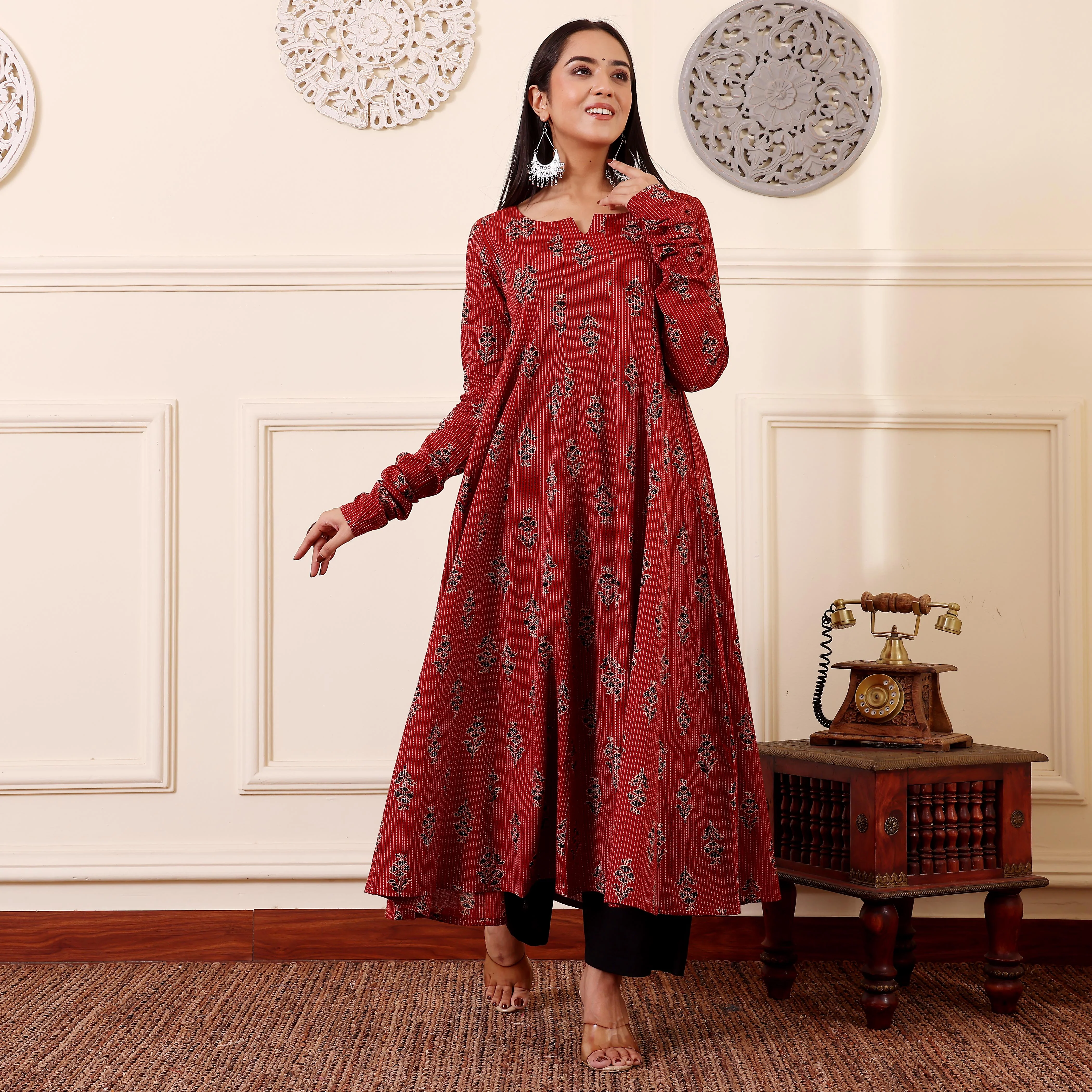 Jivina Kantha Cotton Kurta - Image 6