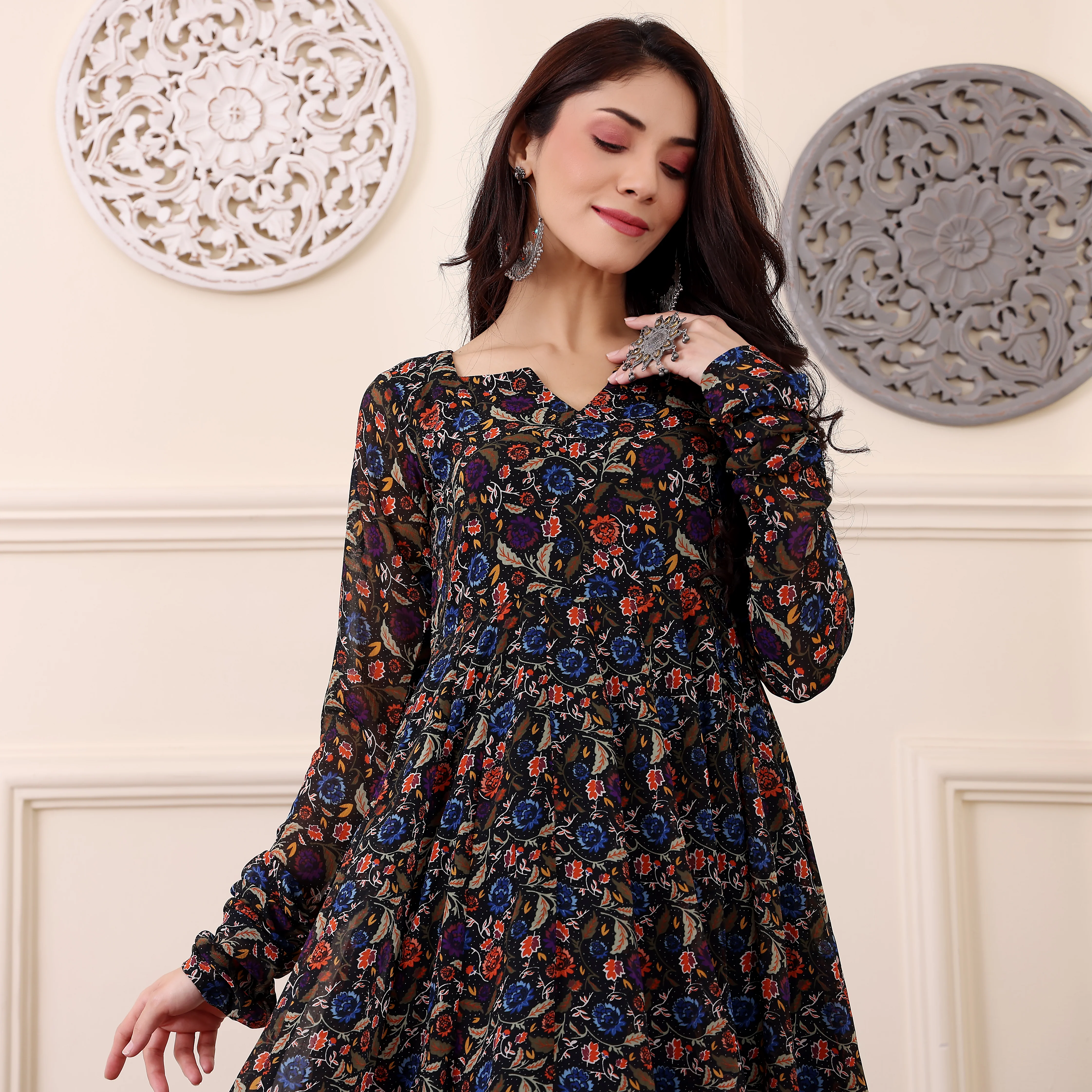 Kanisha Georgette Kalidaar Kurta - Image 3
