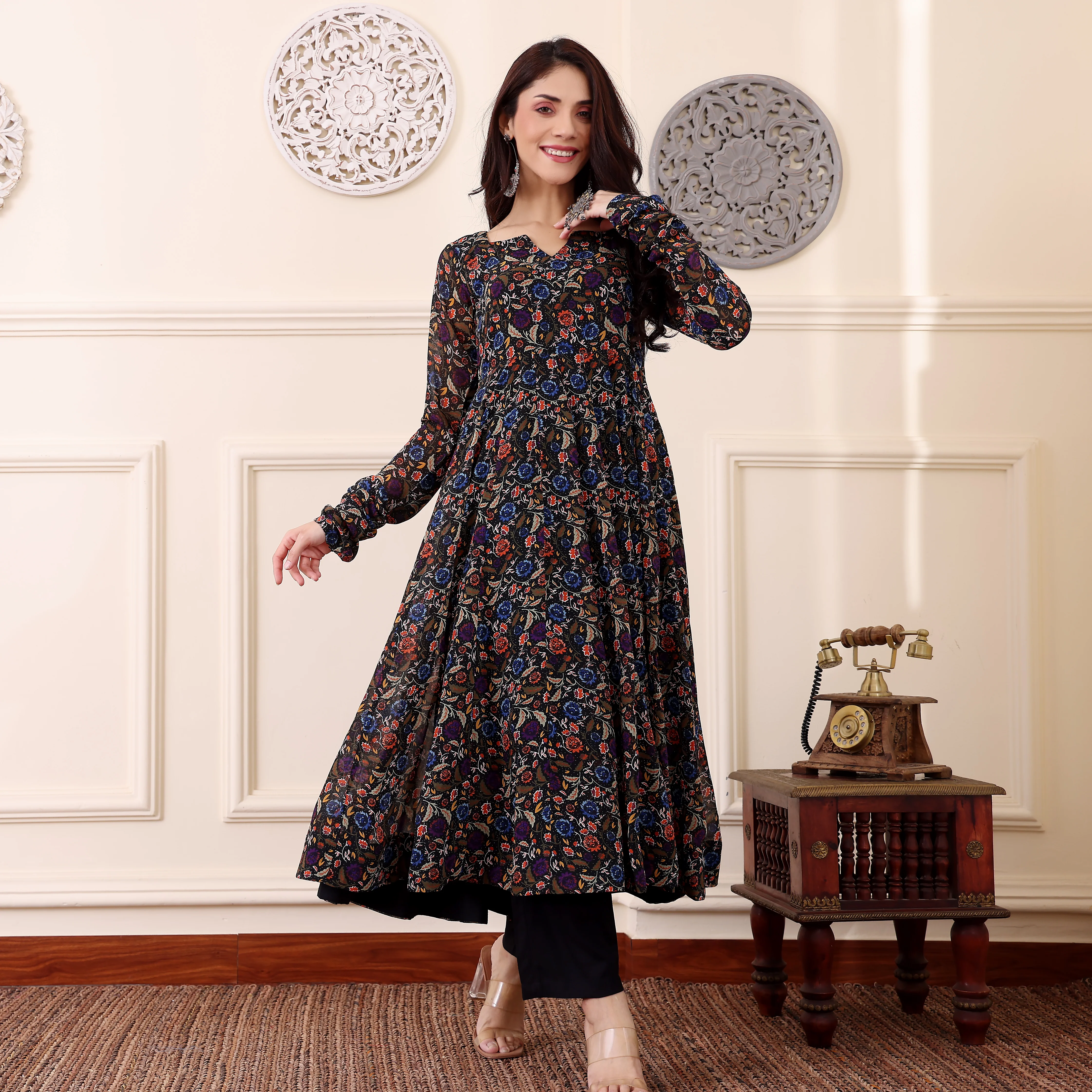 Kanisha Georgette Kalidaar Kurta - Image 4
