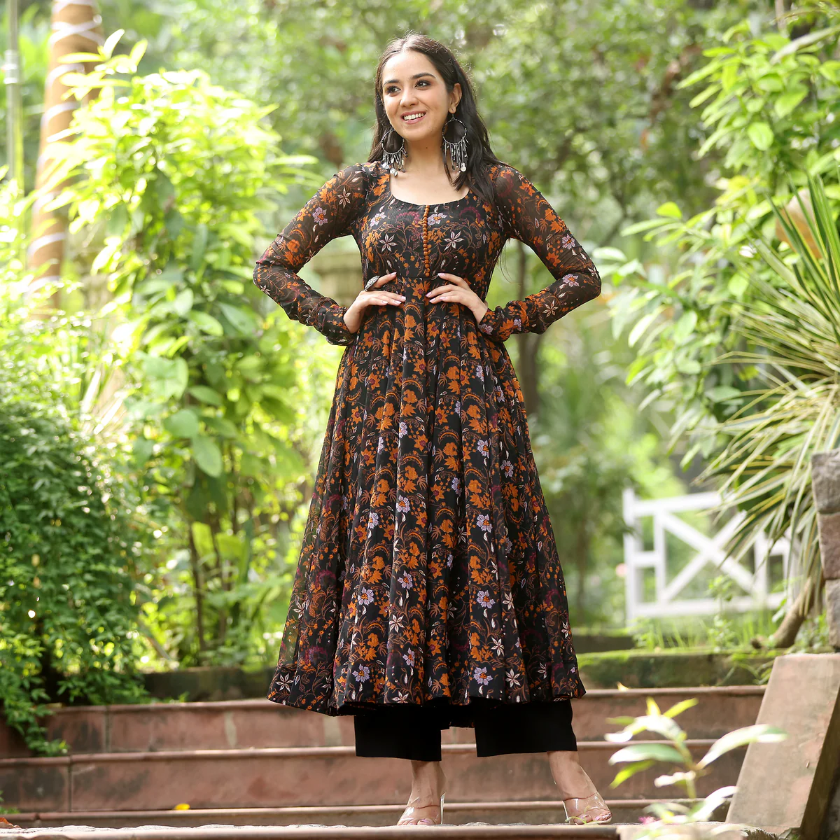 kaveri Gher Gerogette Kurta - Image 3