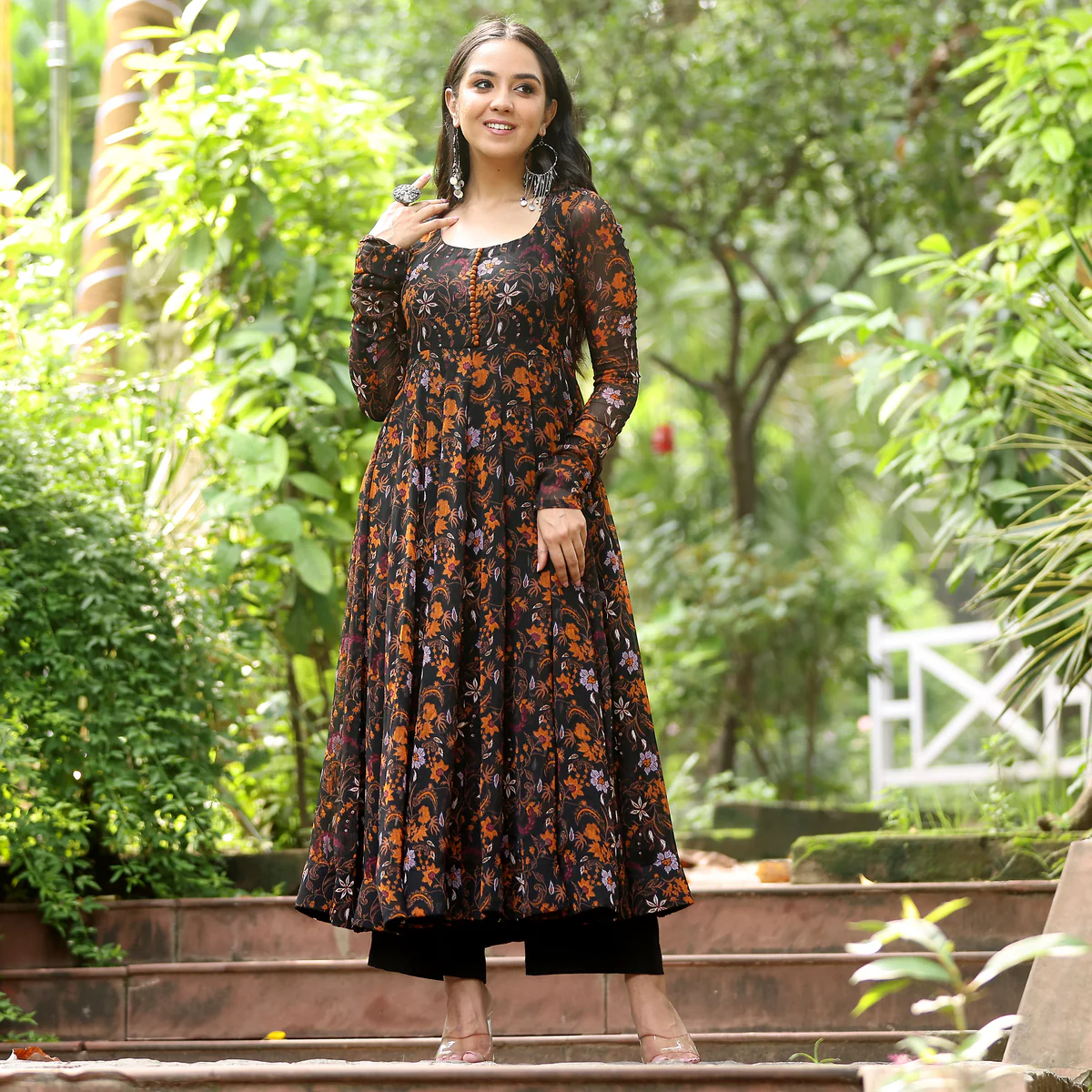 kaveri Gher Gerogette Kurta - Image 5