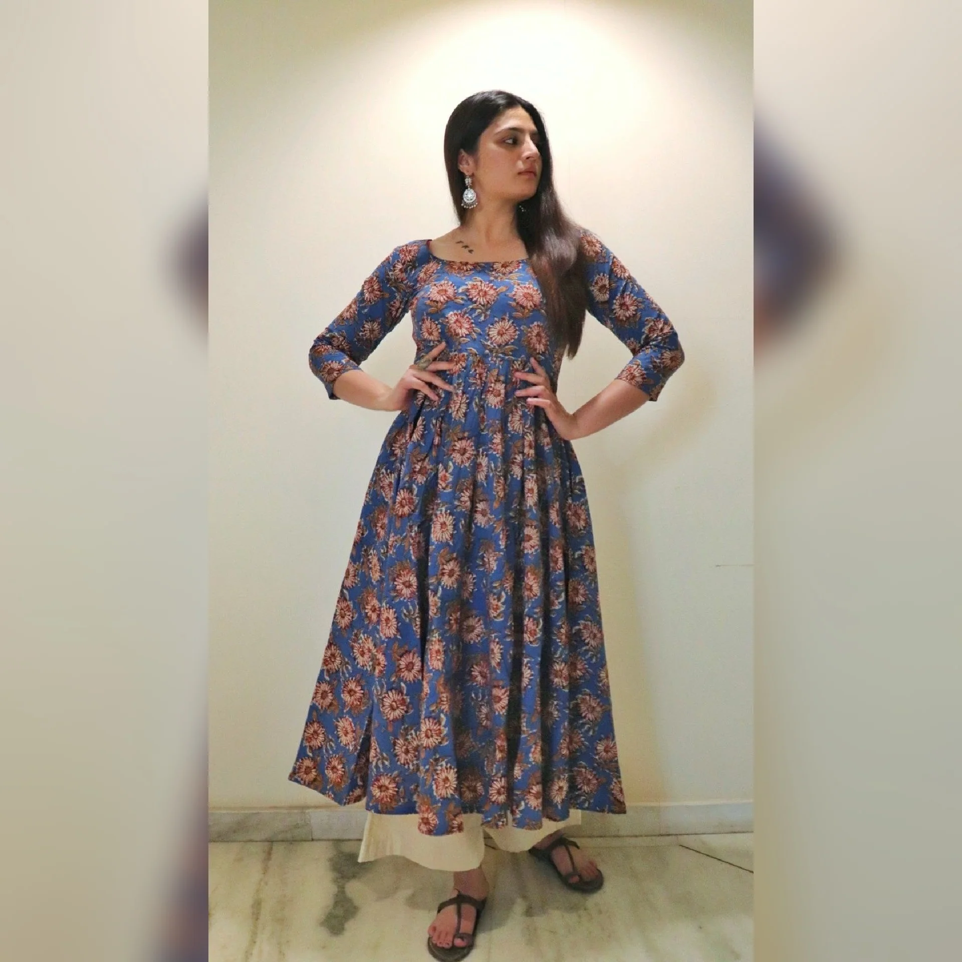 Kavya hand block kameez - Image 2