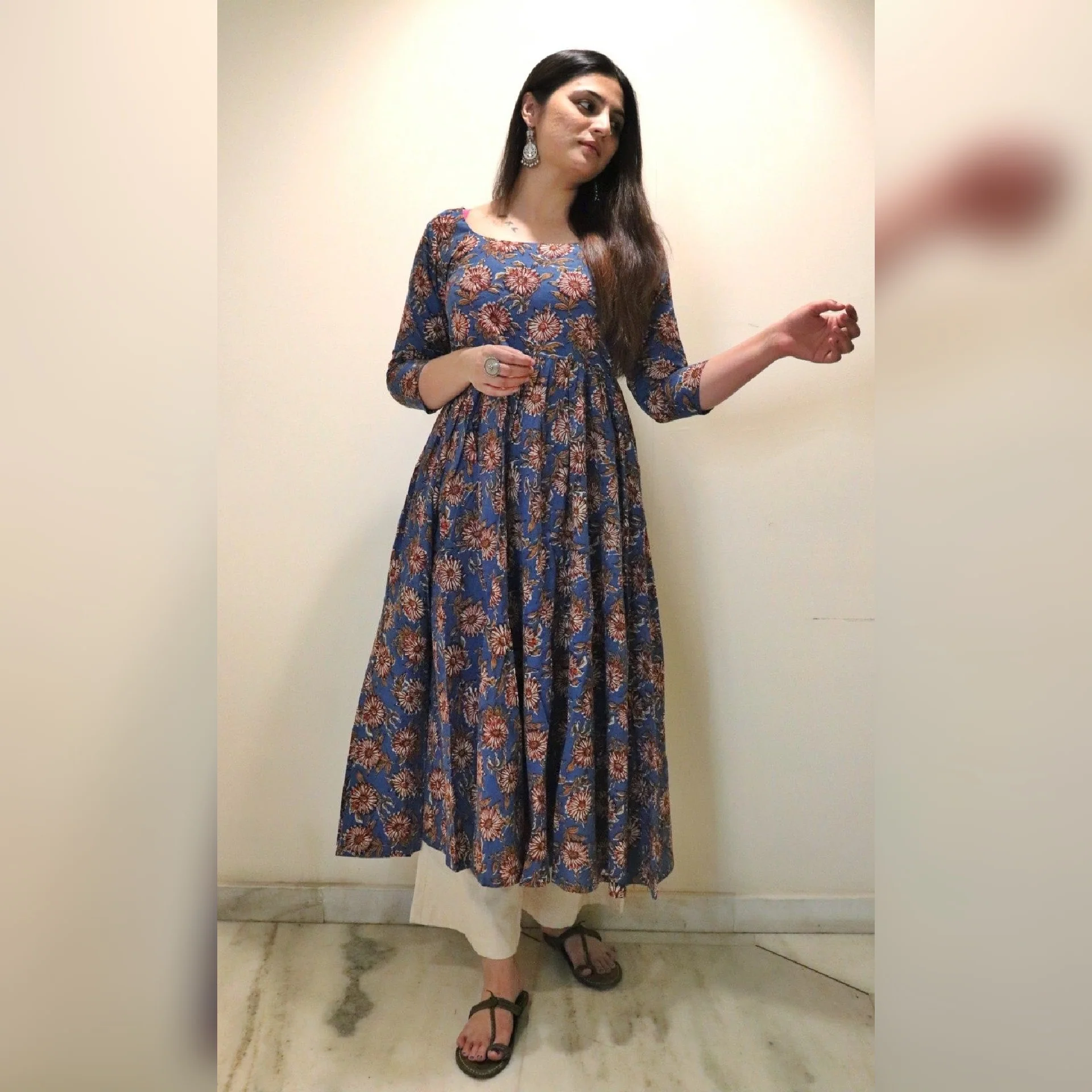 Kavya hand block kameez - Image 4