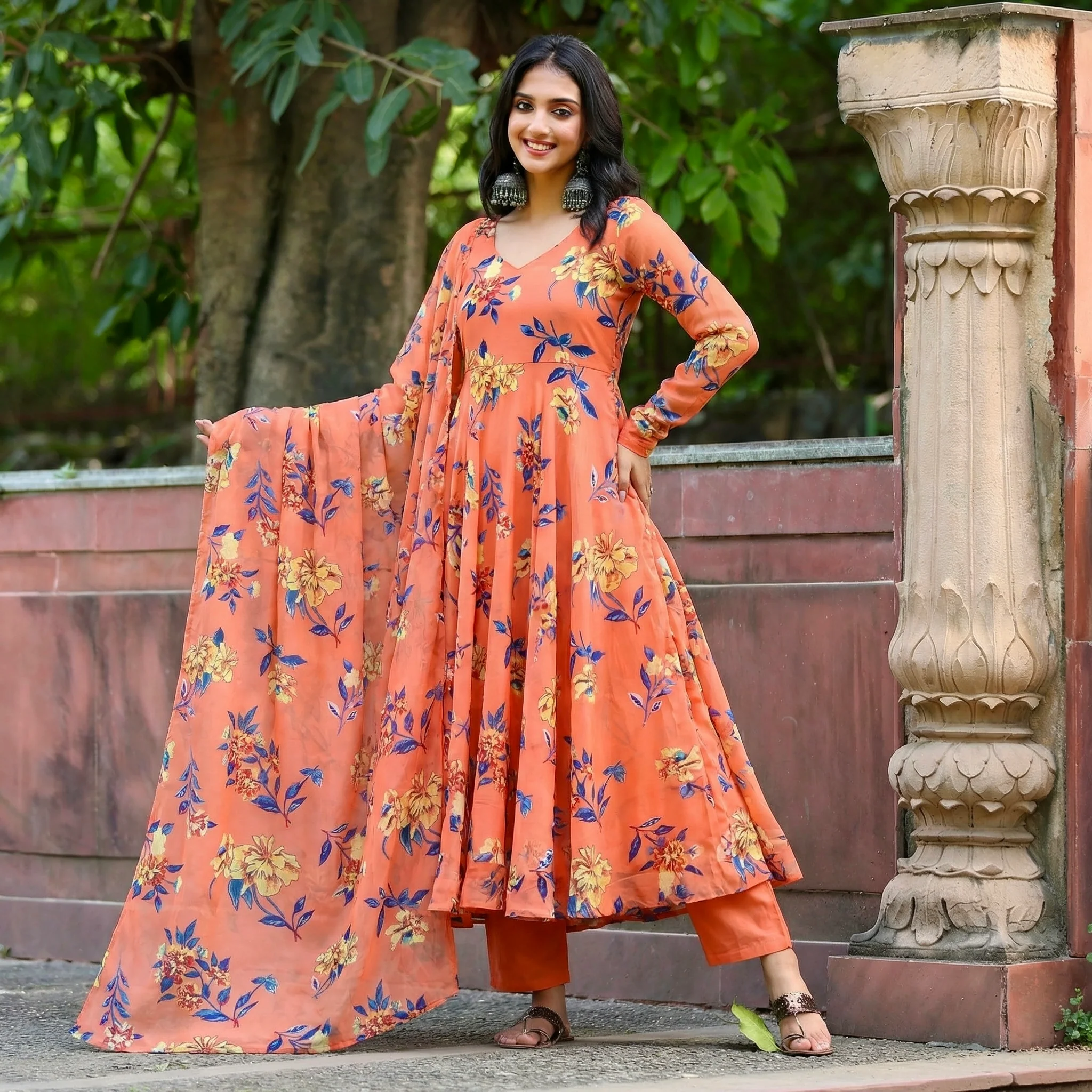 Kesari Georgette Set. - Image 4