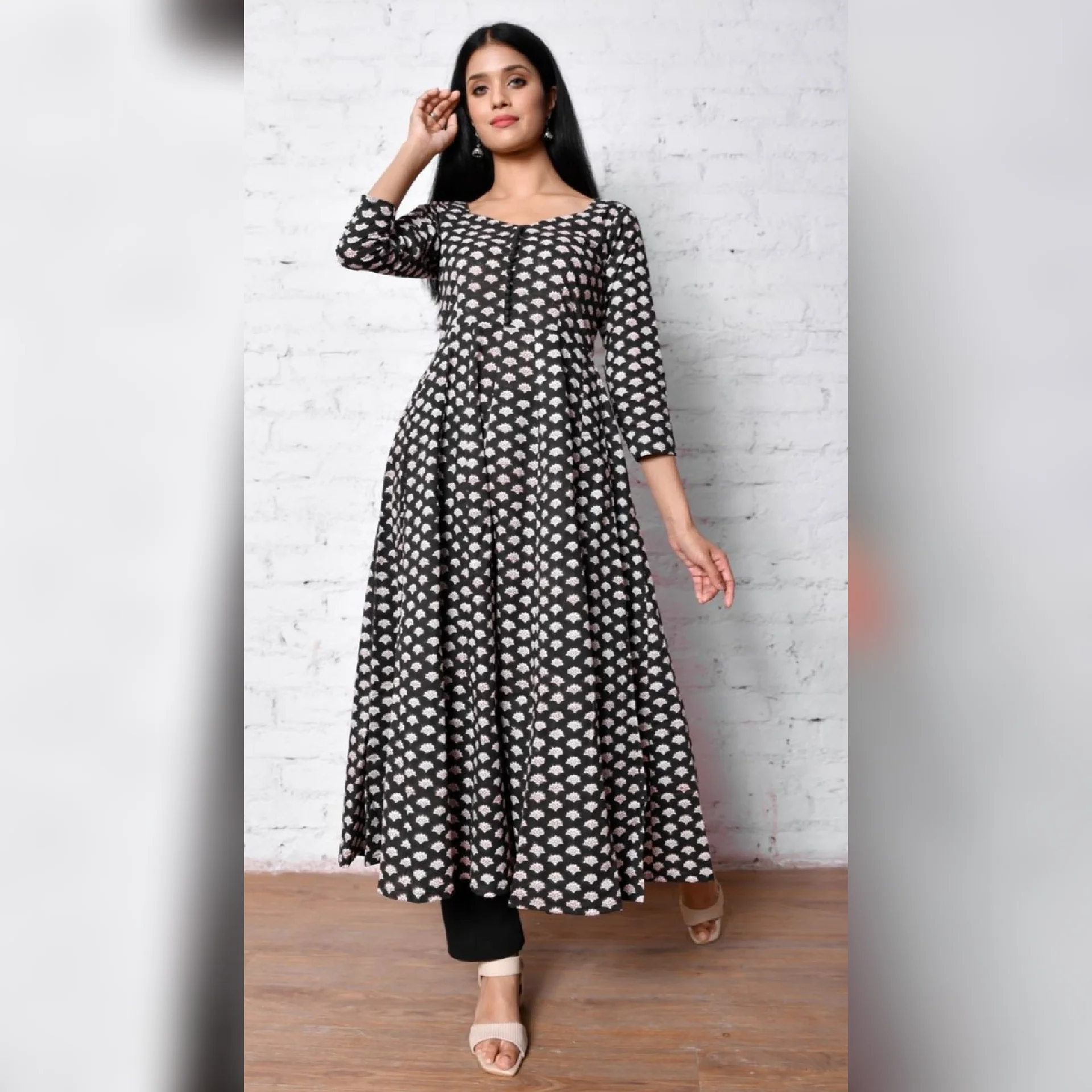 Kiran hand block Cotton Kurta - Image 4