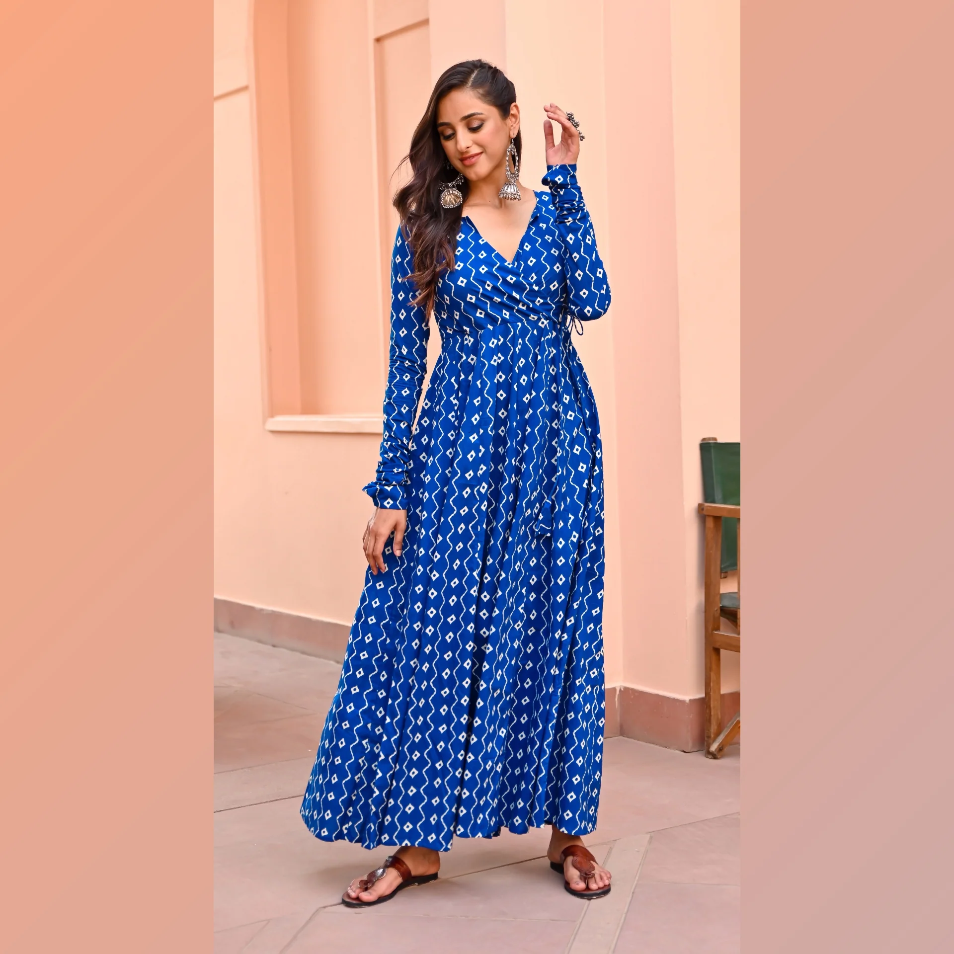 Kritya Indigo Angrakha - Image 3