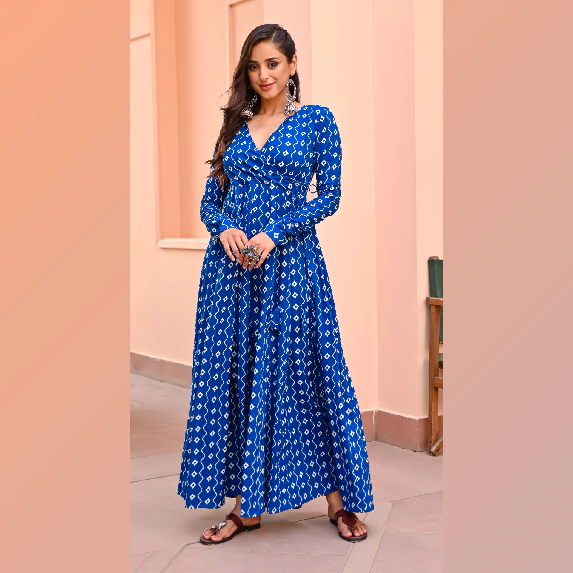 Kritya Indigo Angrakha - Image 5