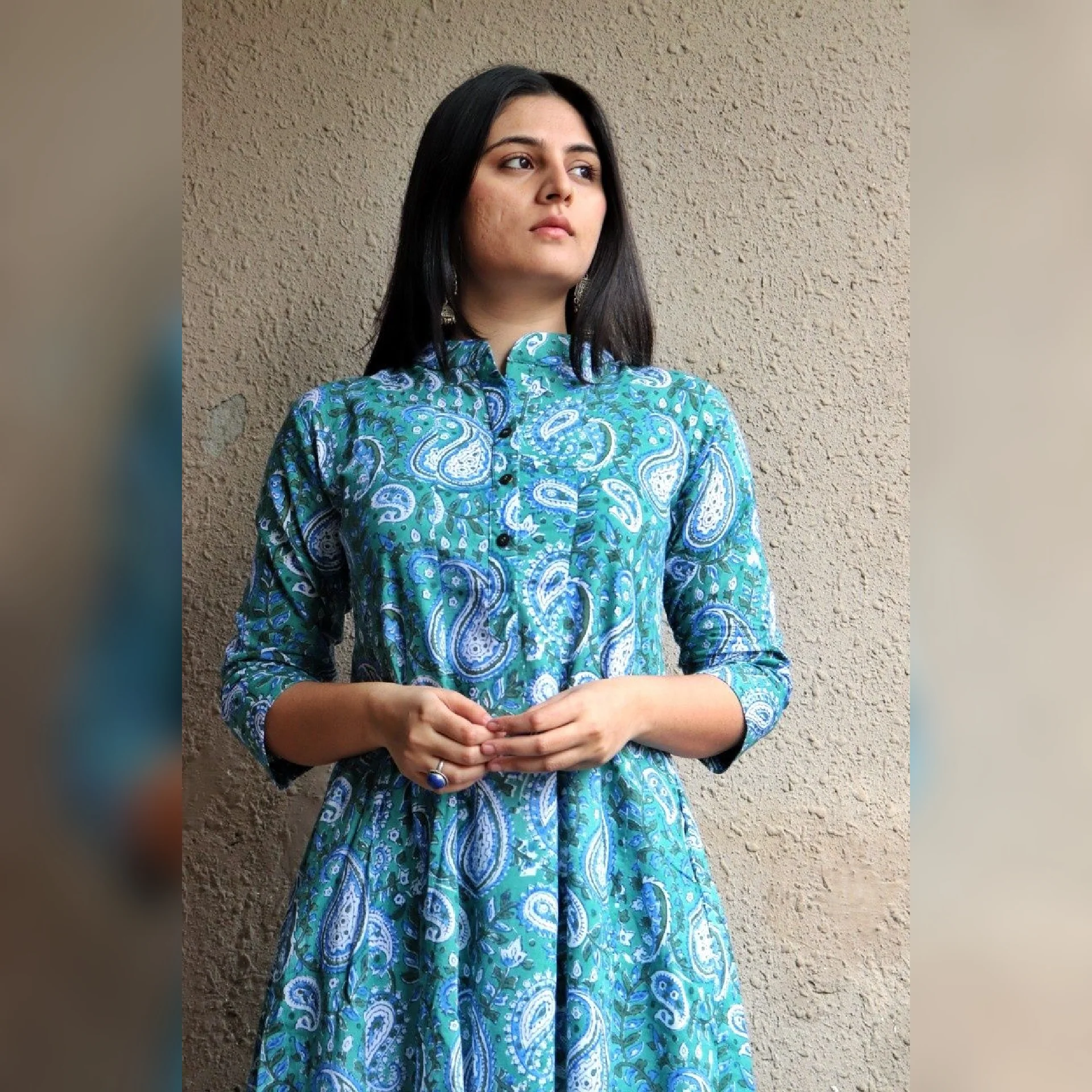 Kumud hand block printed Kurta - Image 4