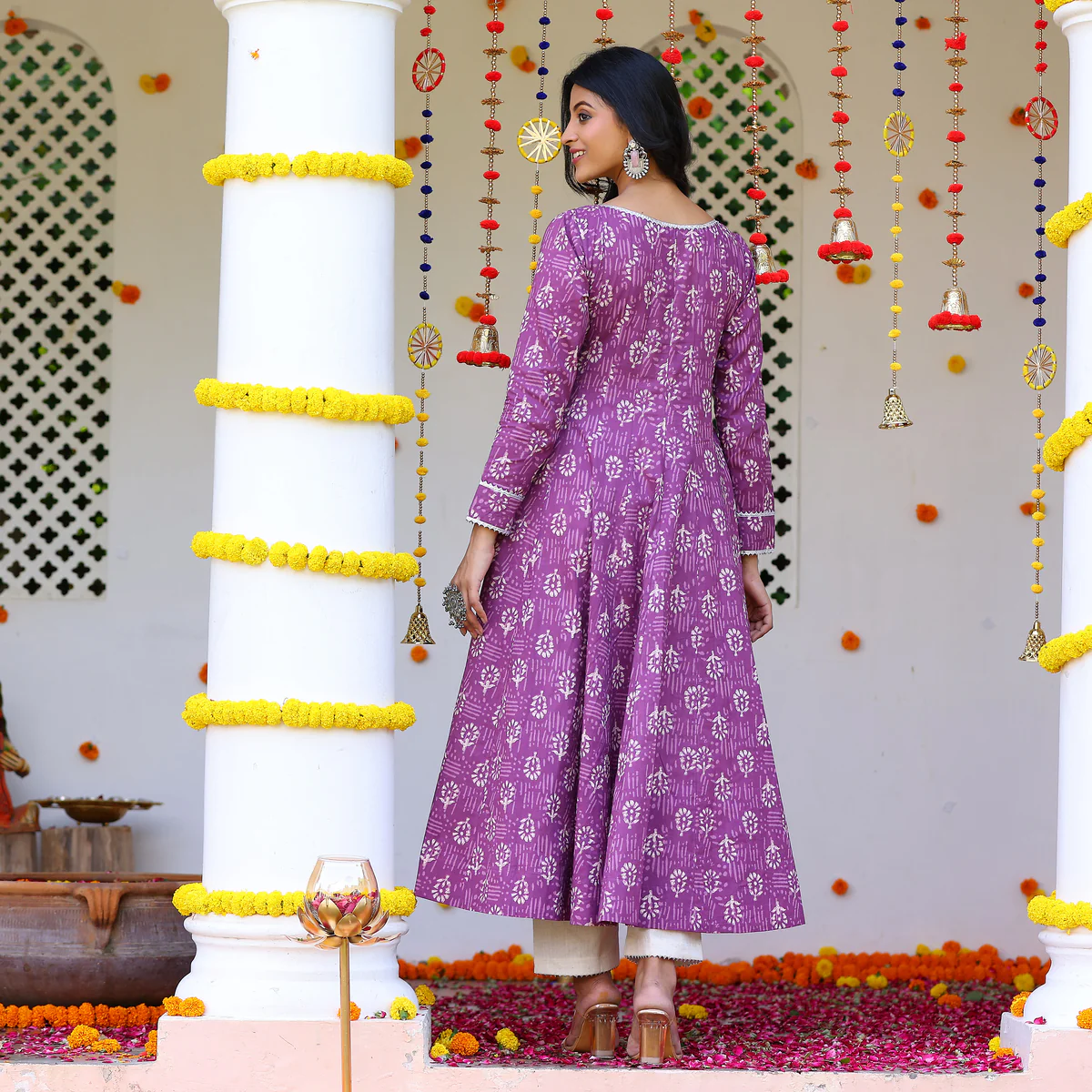 Laila Purple Cotton Set - Image 8