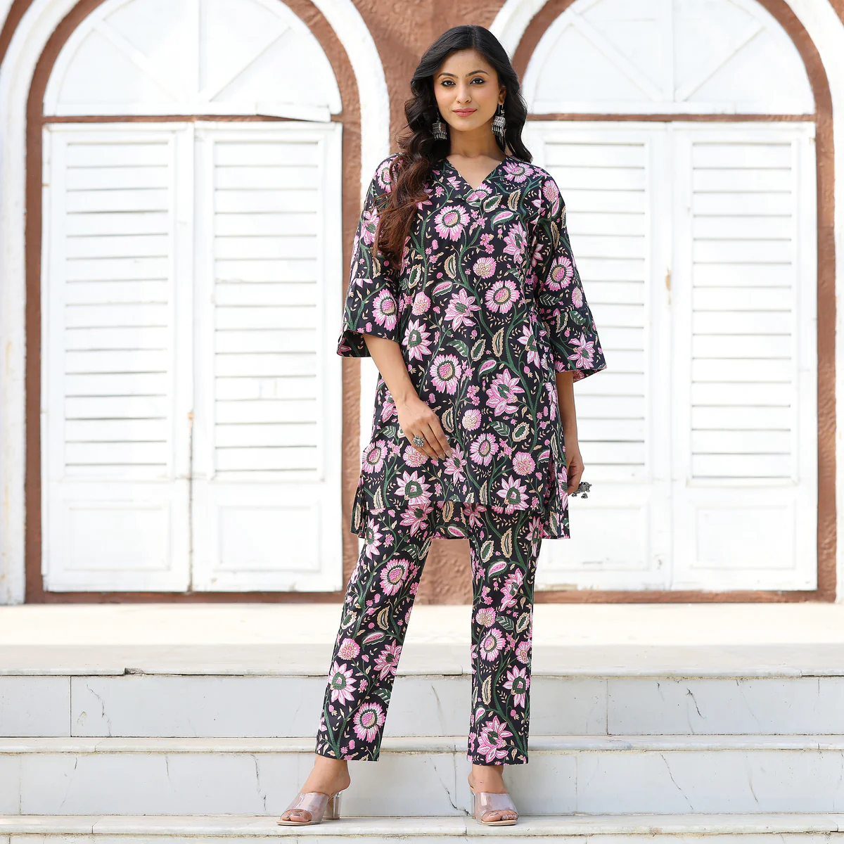 Lotus Floral Cotton Co-ord Set - Image 5