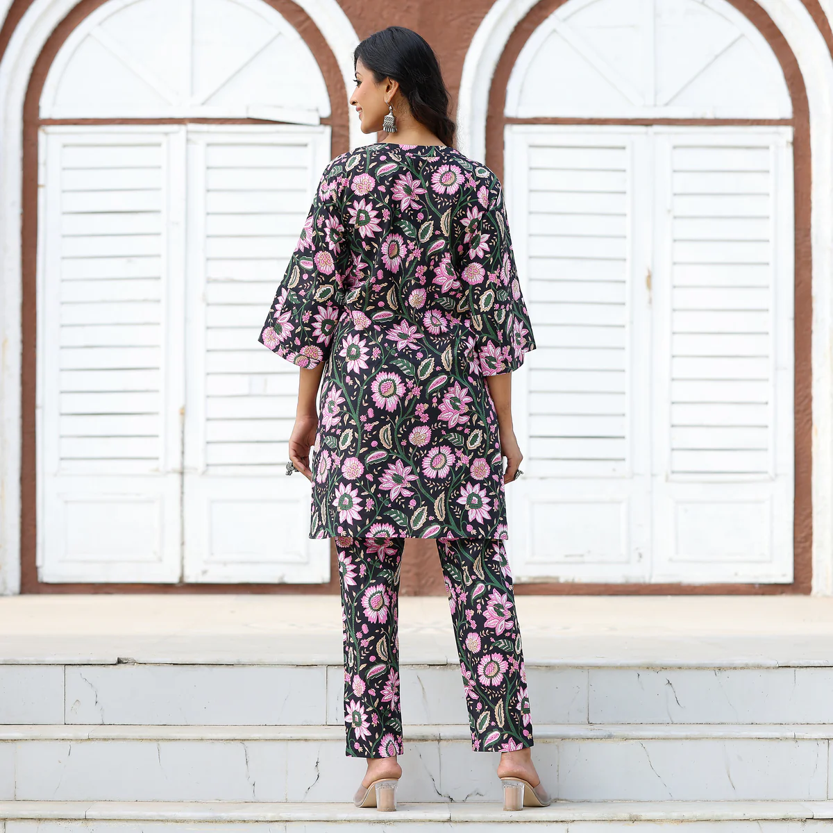 Lotus Floral Cotton Co-ord Set - Image 7