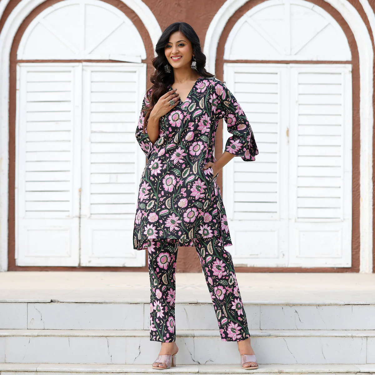 Lotus Floral Cotton Co-ord Set - Image 8