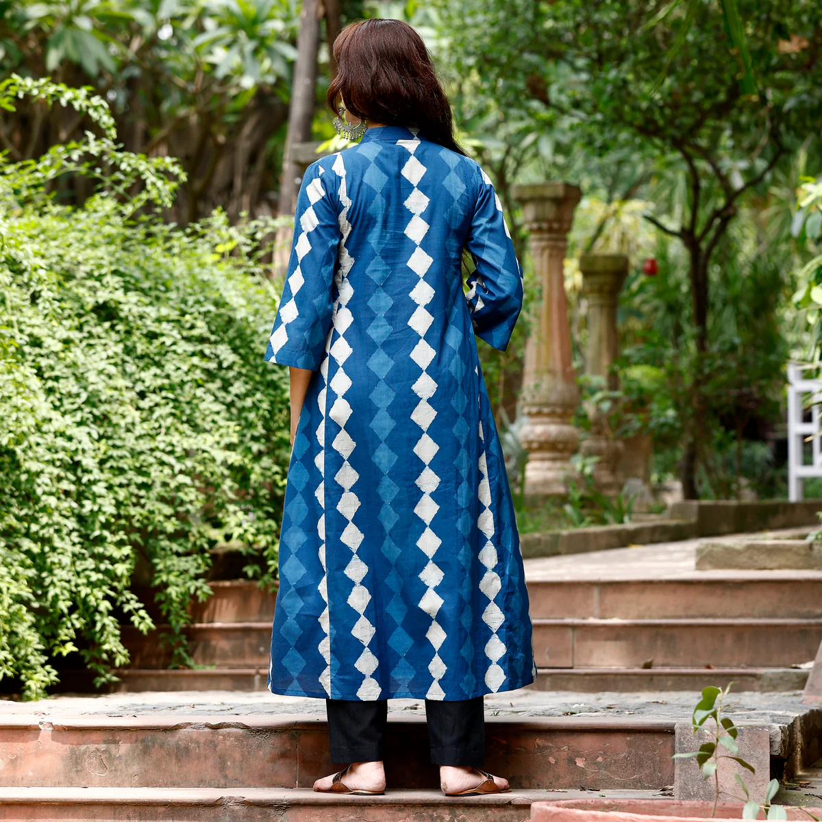 Luna Indigo Cotton Kurta - Image 6