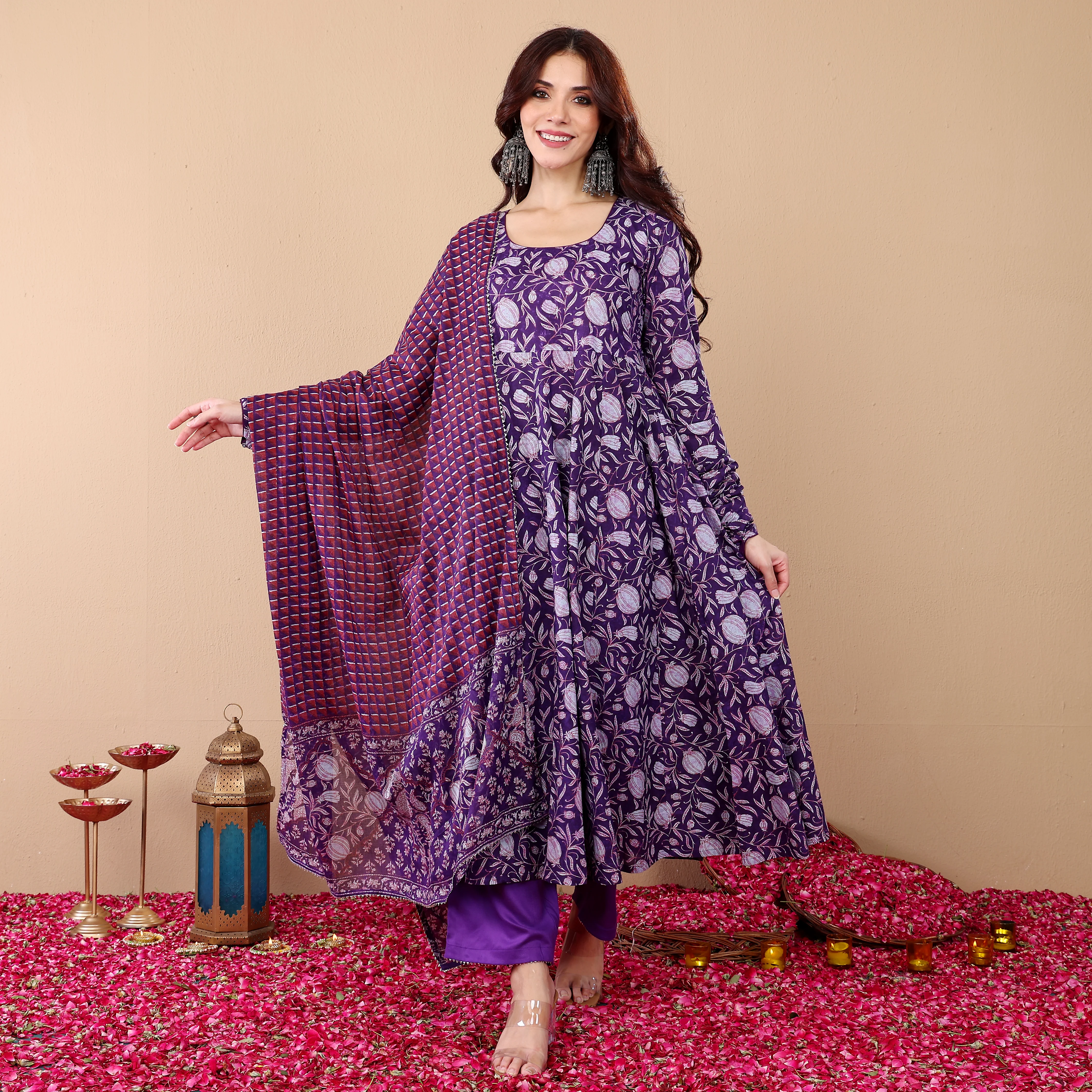 Manika Cotton Kalidar Set - Image 11