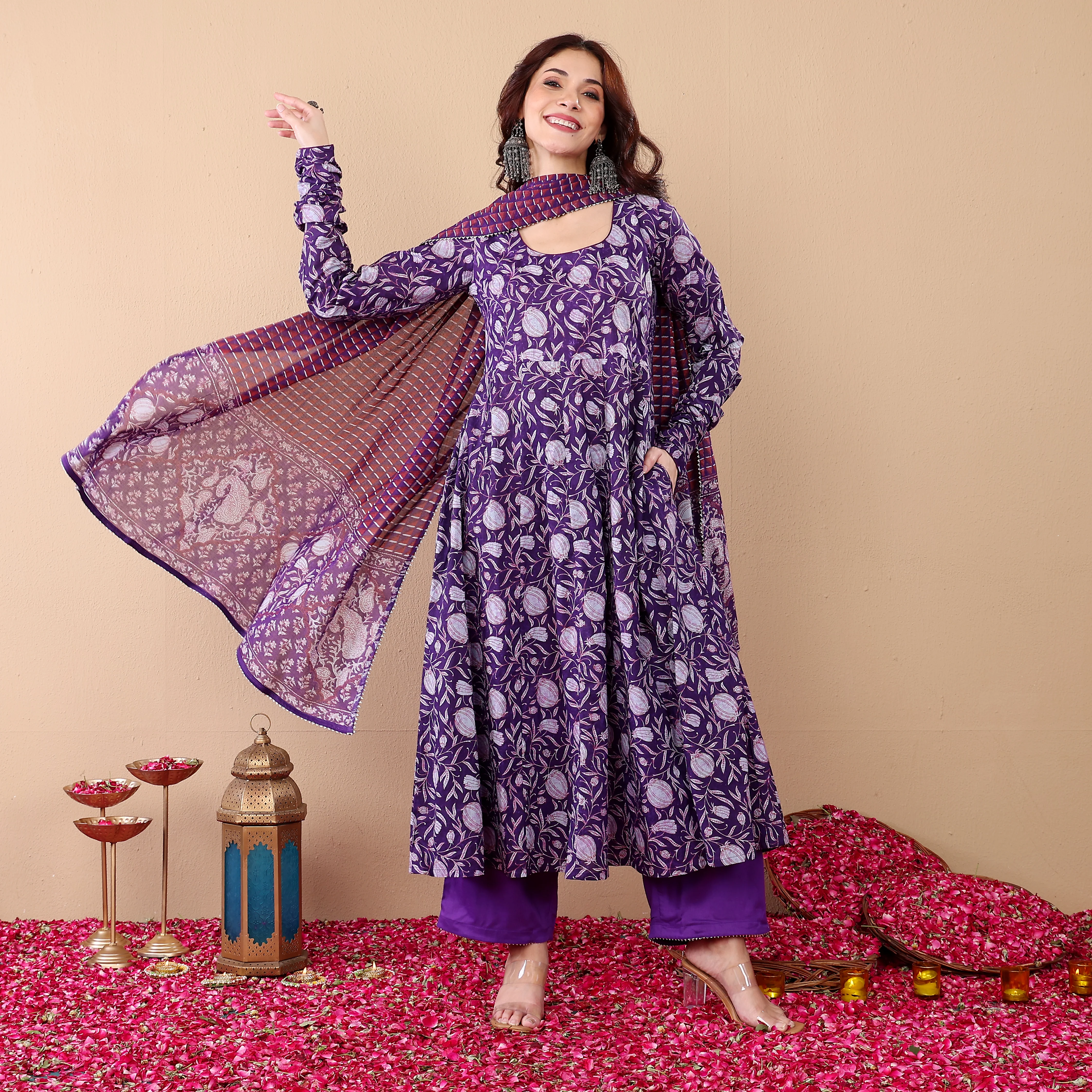 Manika Cotton Kalidar Set - Image 6
