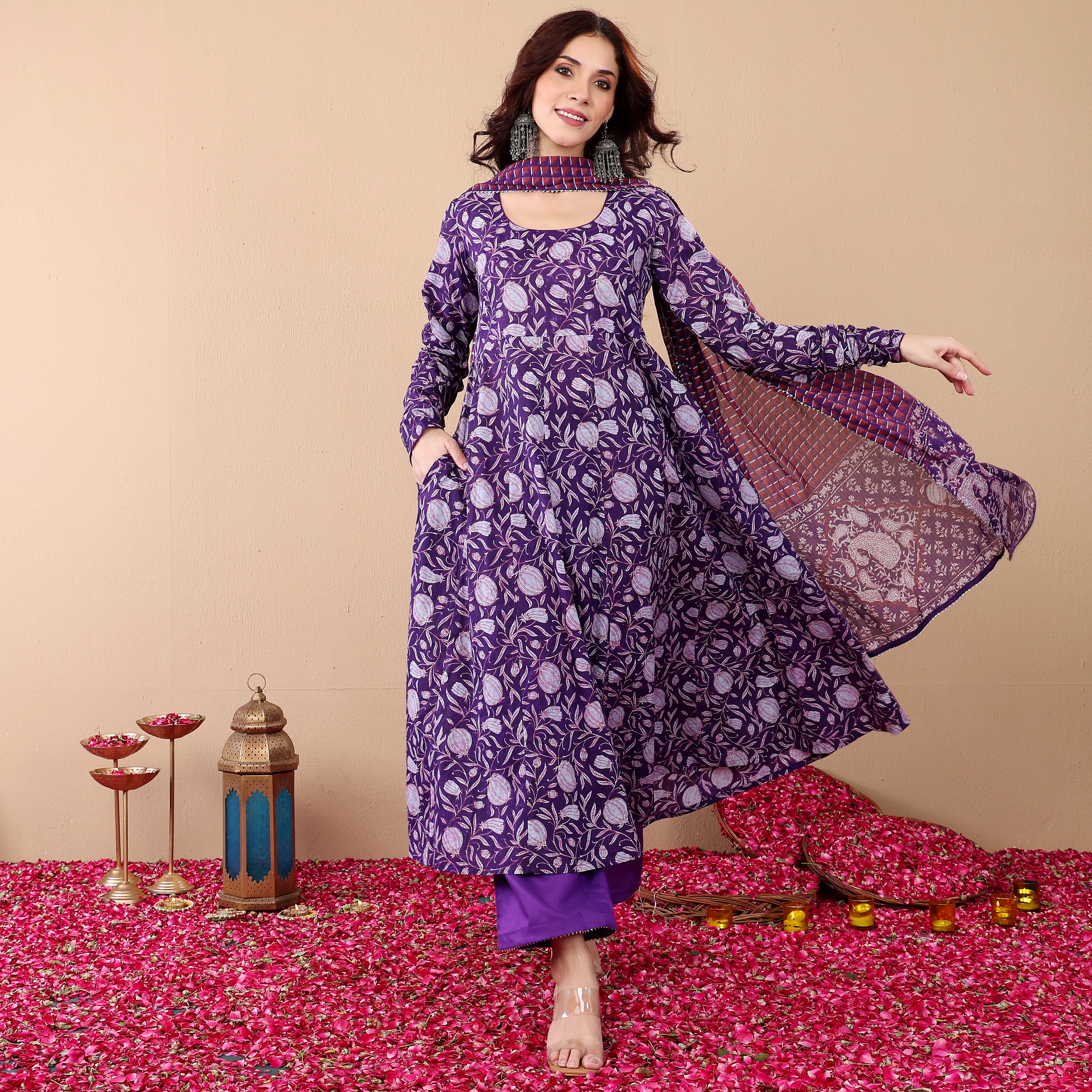 Manika Cotton Kalidar Set - Image 8