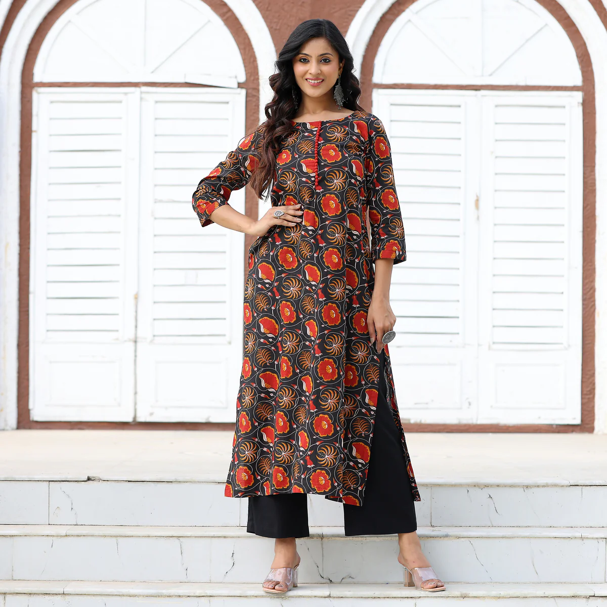 Mannari Straight Cotton Kurta - Image 3