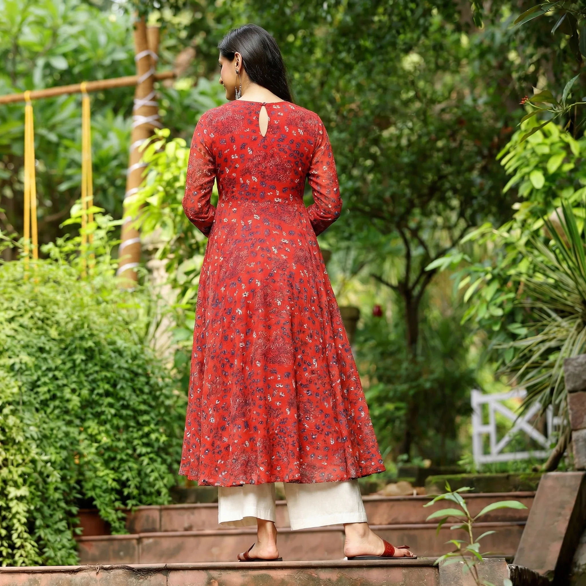 Mina Georgette Kurta - Image 3