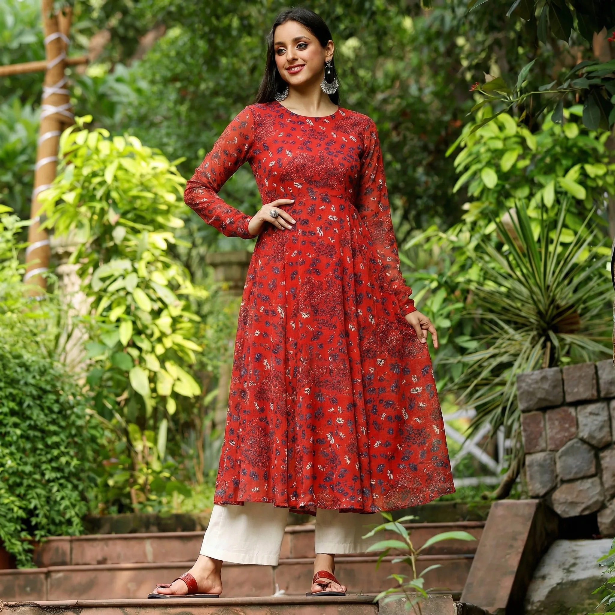 Mina Georgette Kurta - Image 4