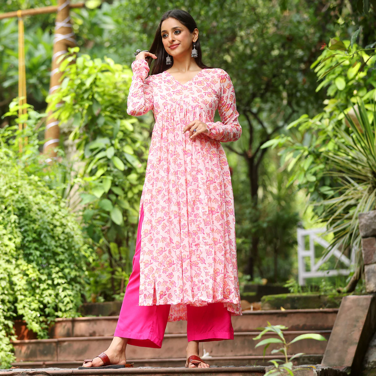 Mudika Georgette Kurta - Image 5
