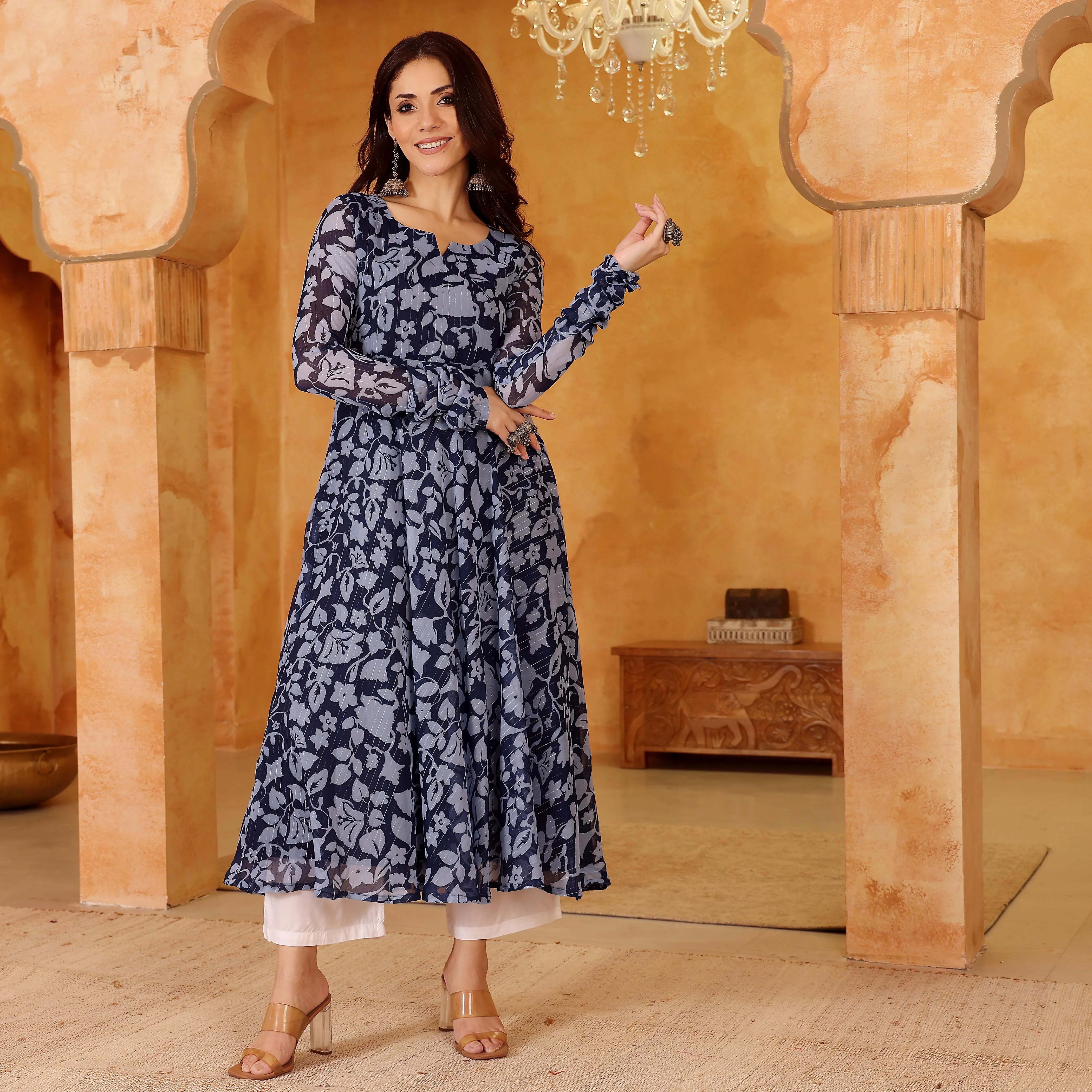 Natiba Georgette Kurta - Image 2