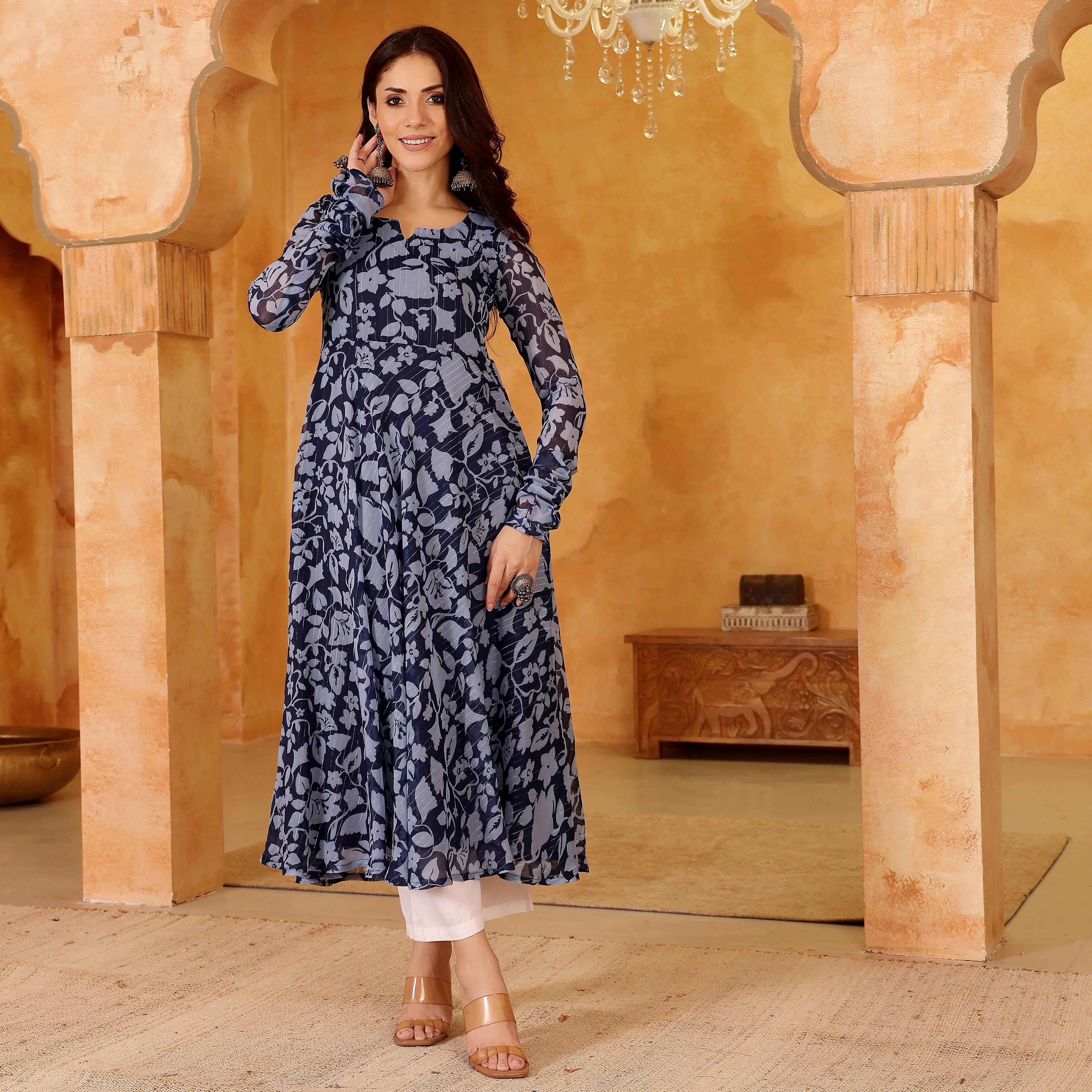 Natiba Georgette Kurta - Image 5