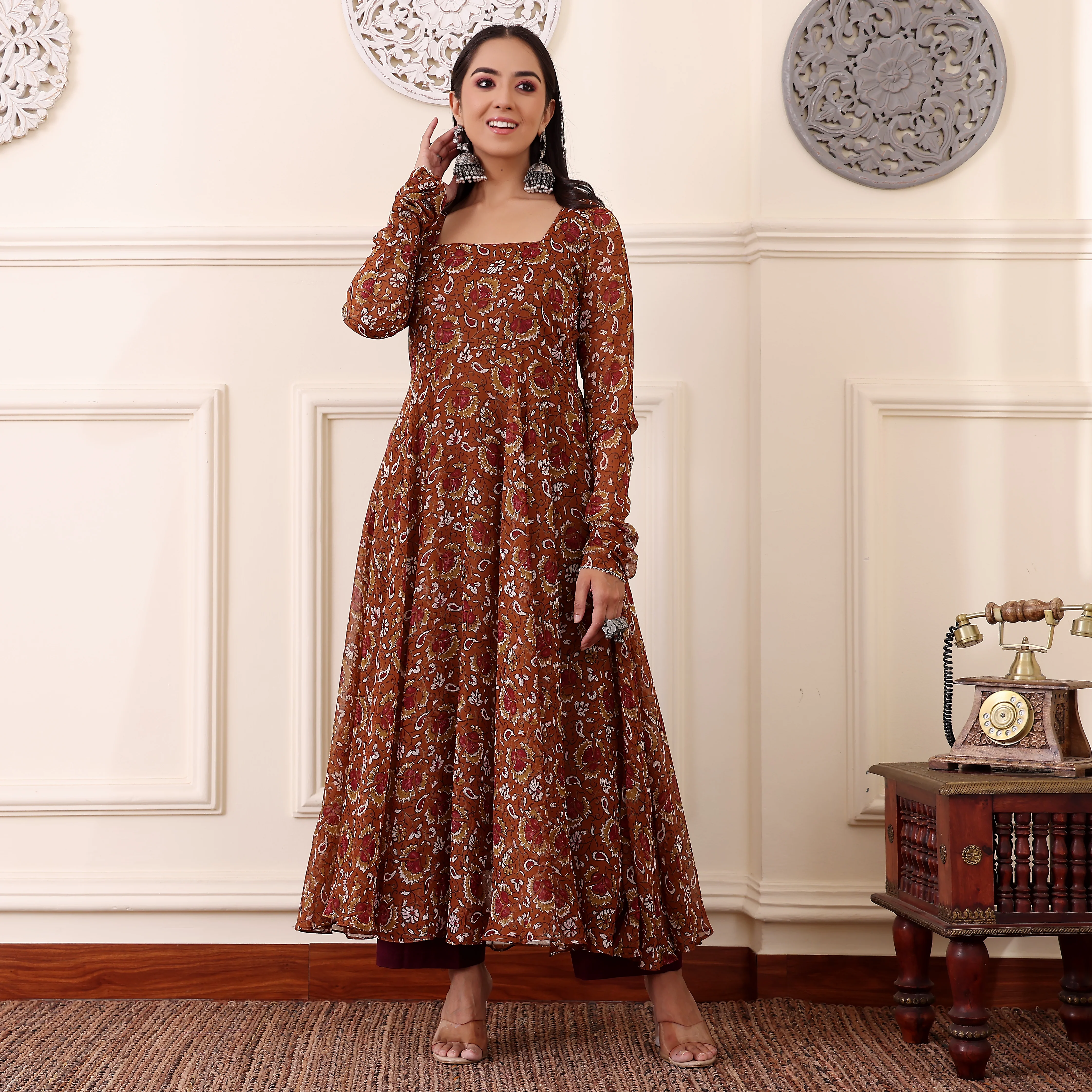 Nayika Georgette Gher Kurta - Image 5