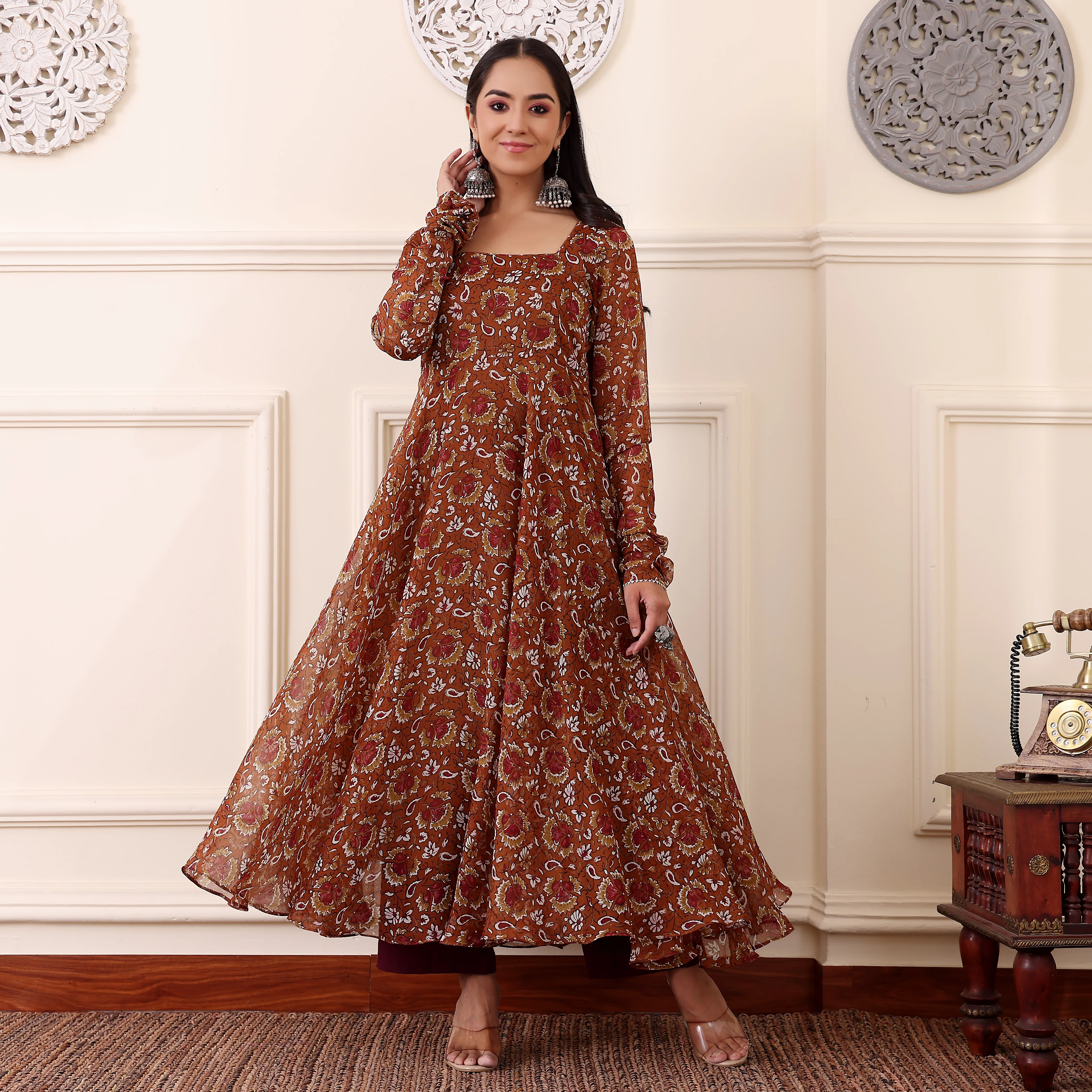 Nayika Georgette Gher Kurta - Image 6
