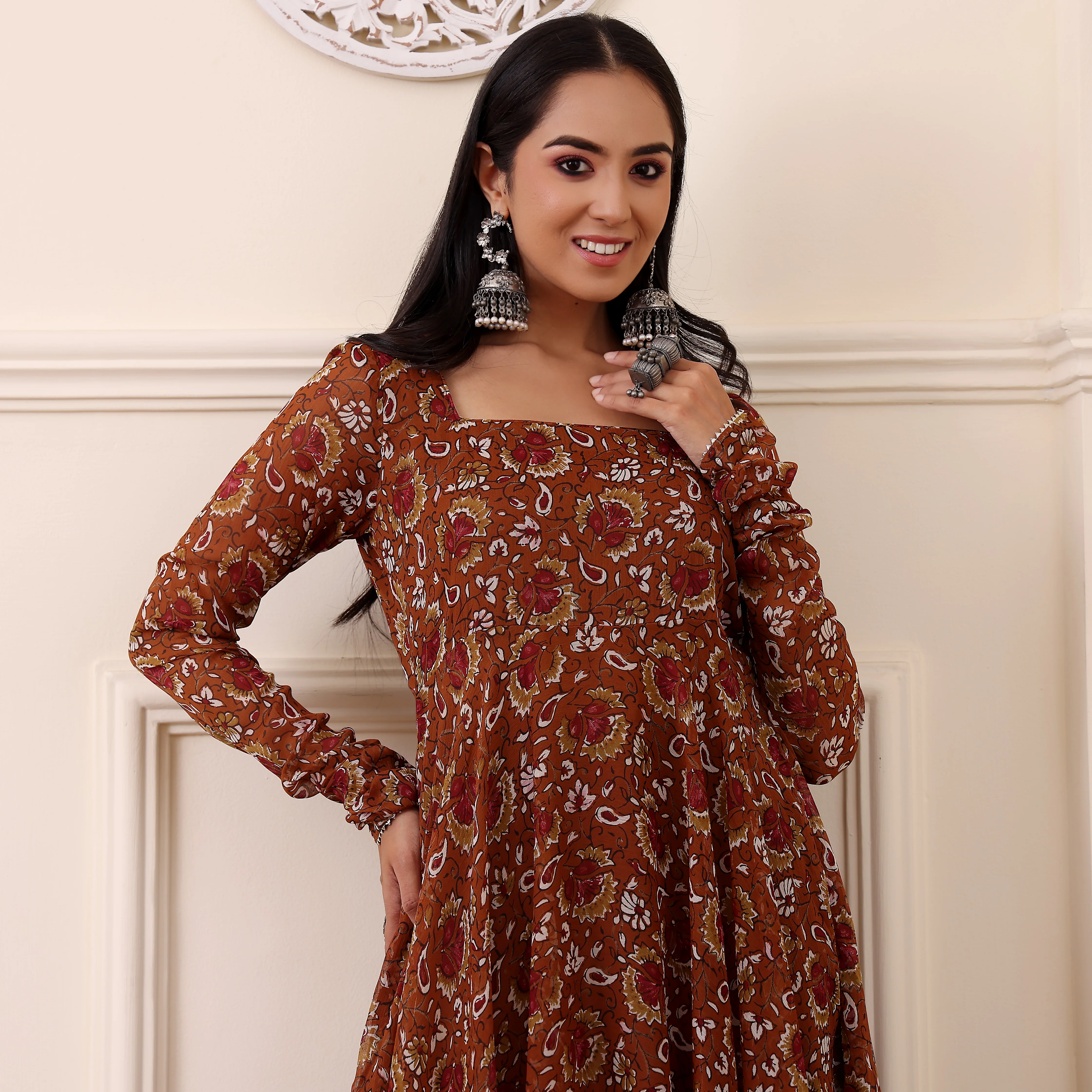 Nayika Georgette Gher Kurta - Image 7