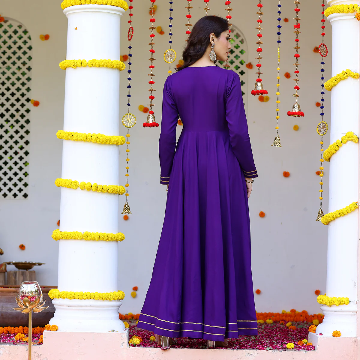 Nazaakat Purple Anghrakha - Image 7