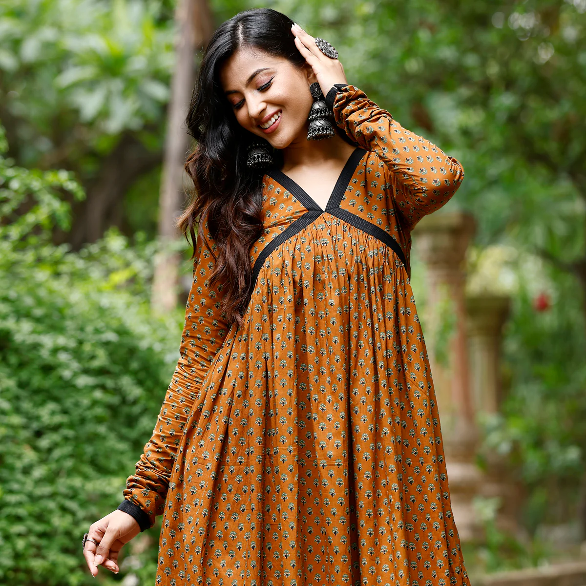 Neria Flare Cotton Kurta - Image 6