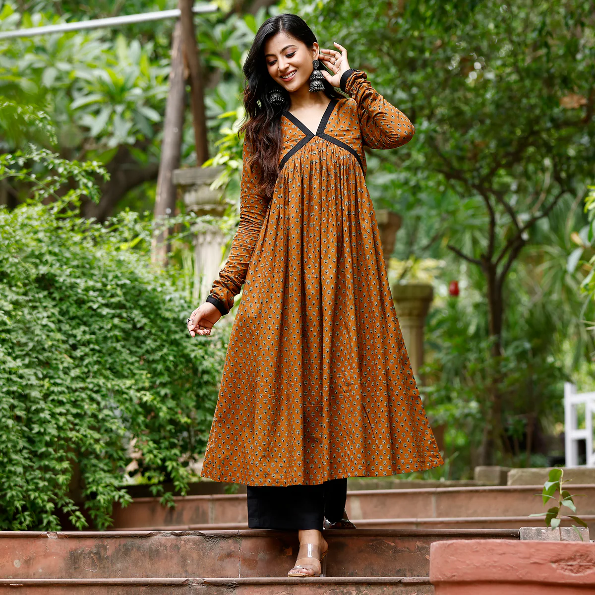 Neria Flare Cotton Kurta - Image 7
