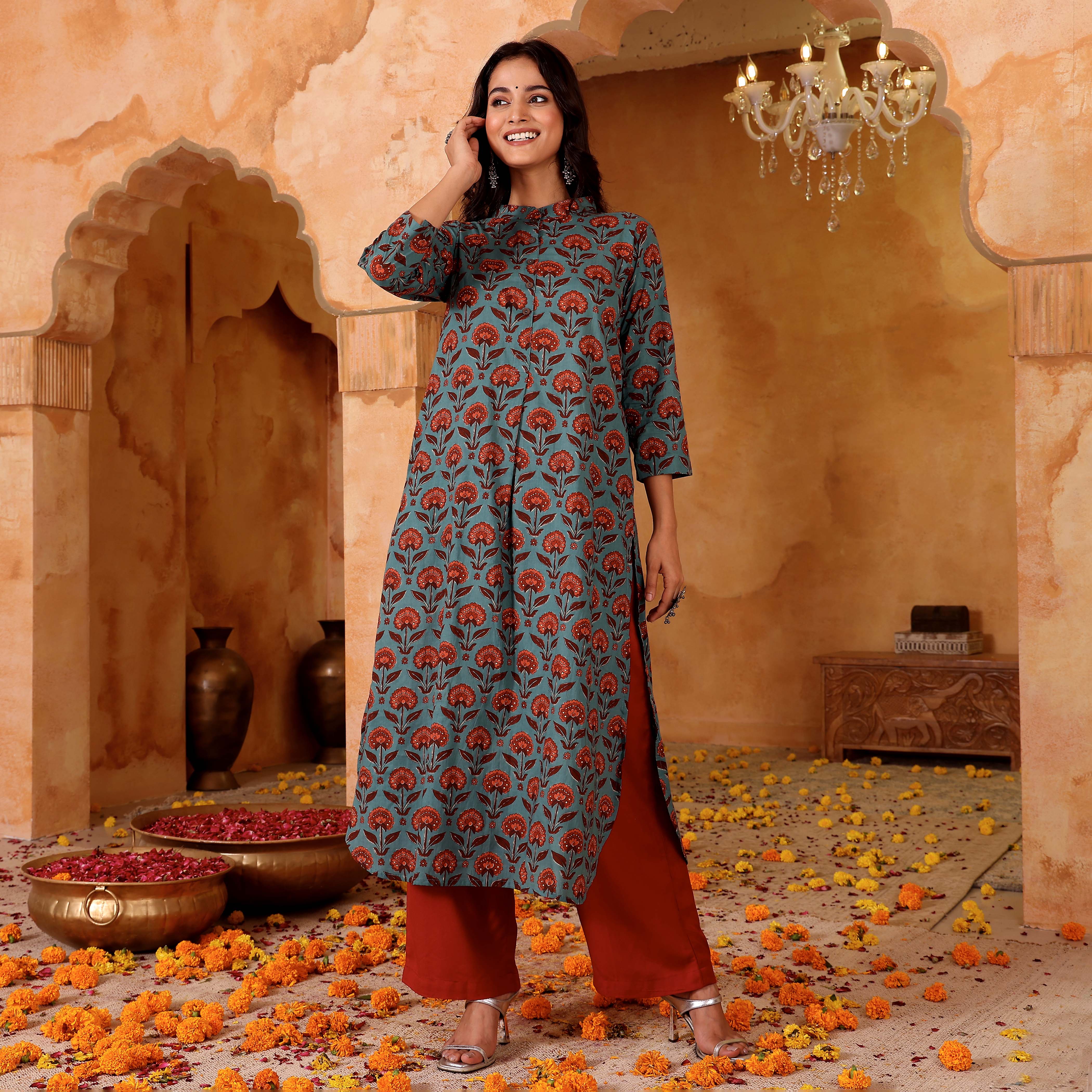 Nhria Cotton Kurta - Image 3