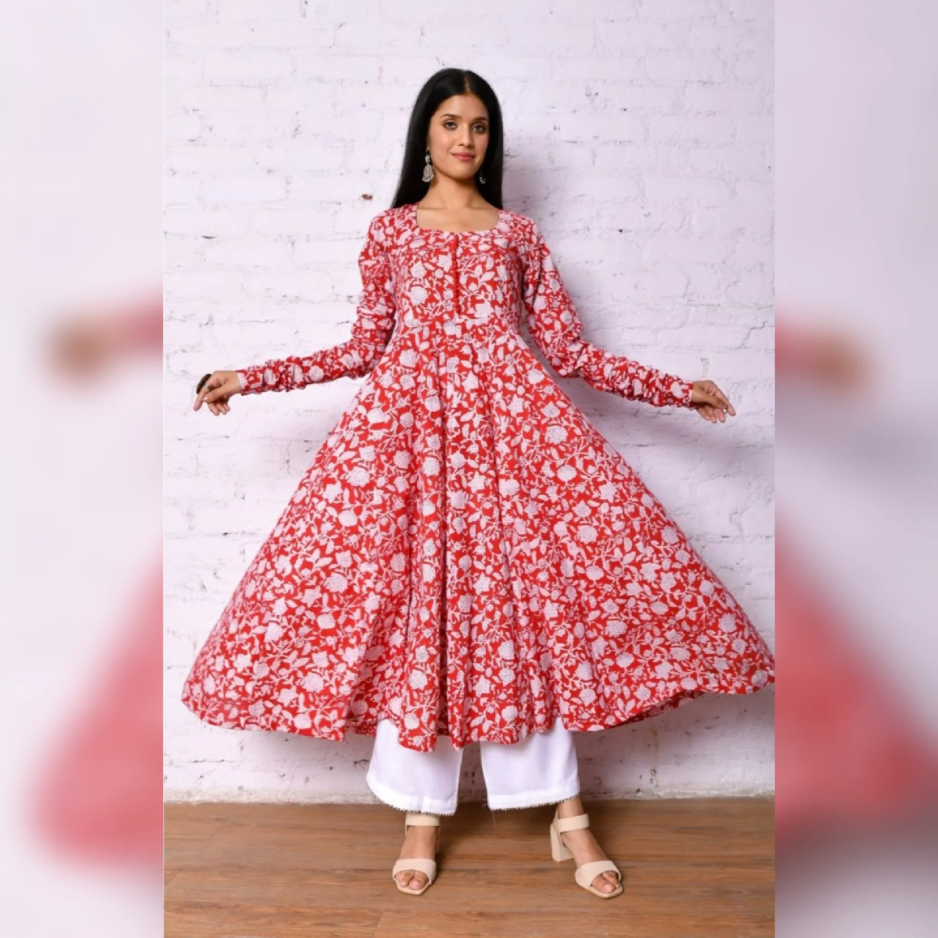 Nidhi hand block kameez - Image 3