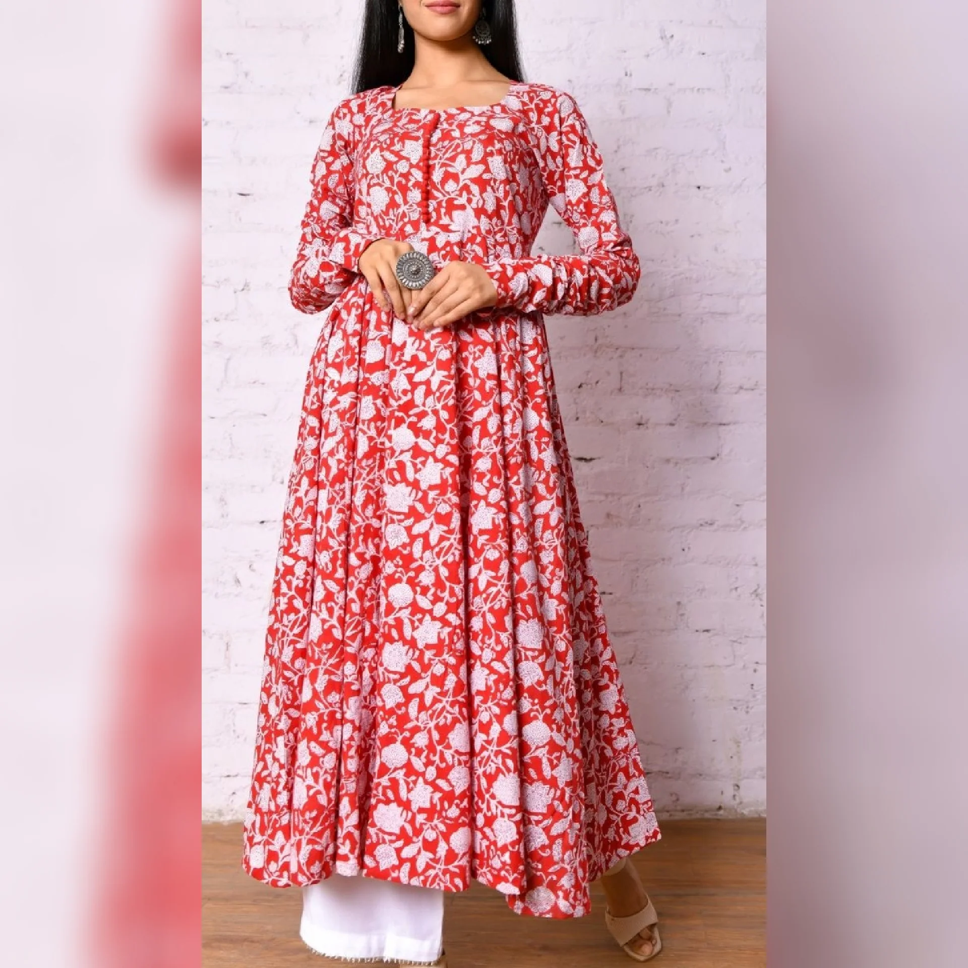 Nidhi hand block kameez - Image 6