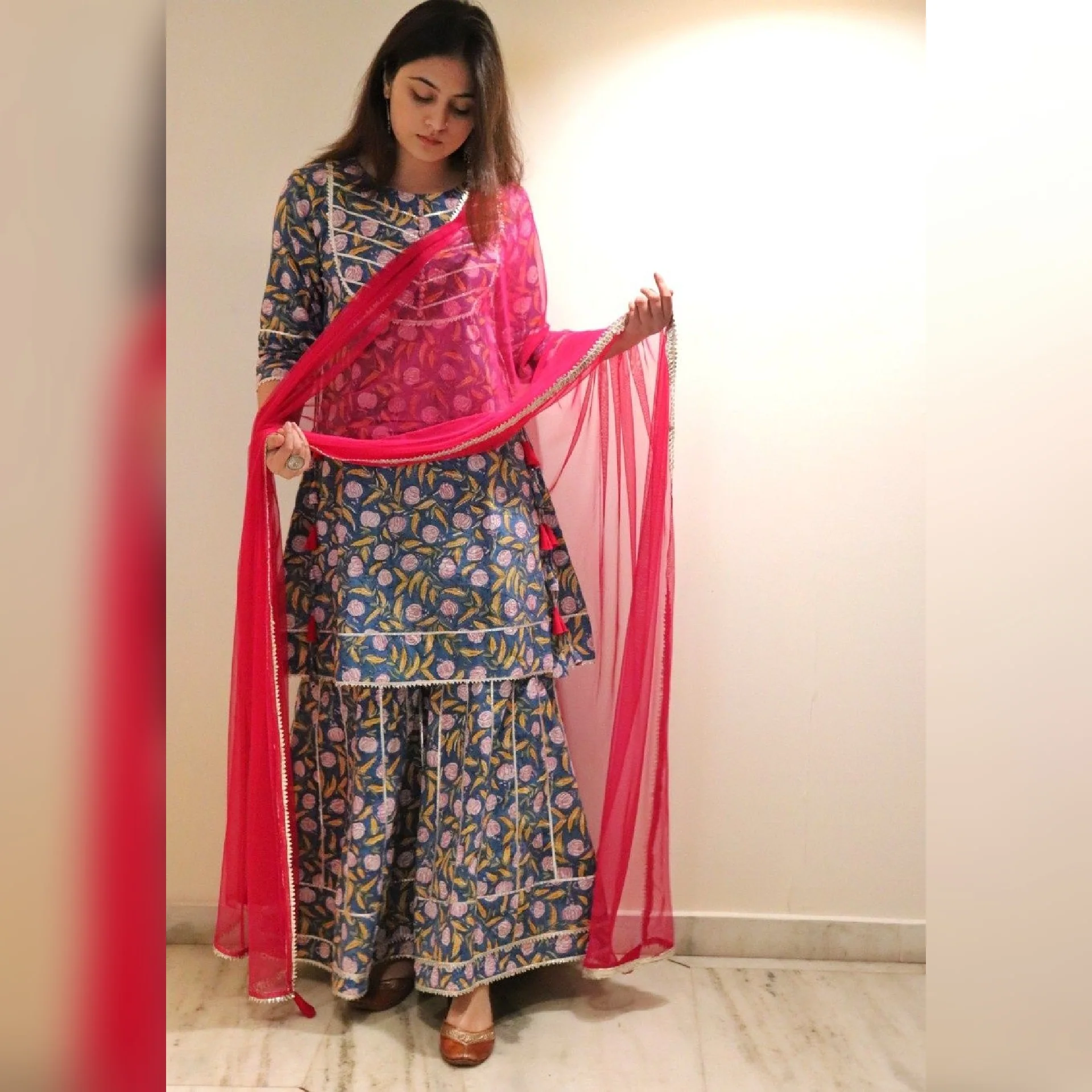 Niharika hand block printed set - Image 3