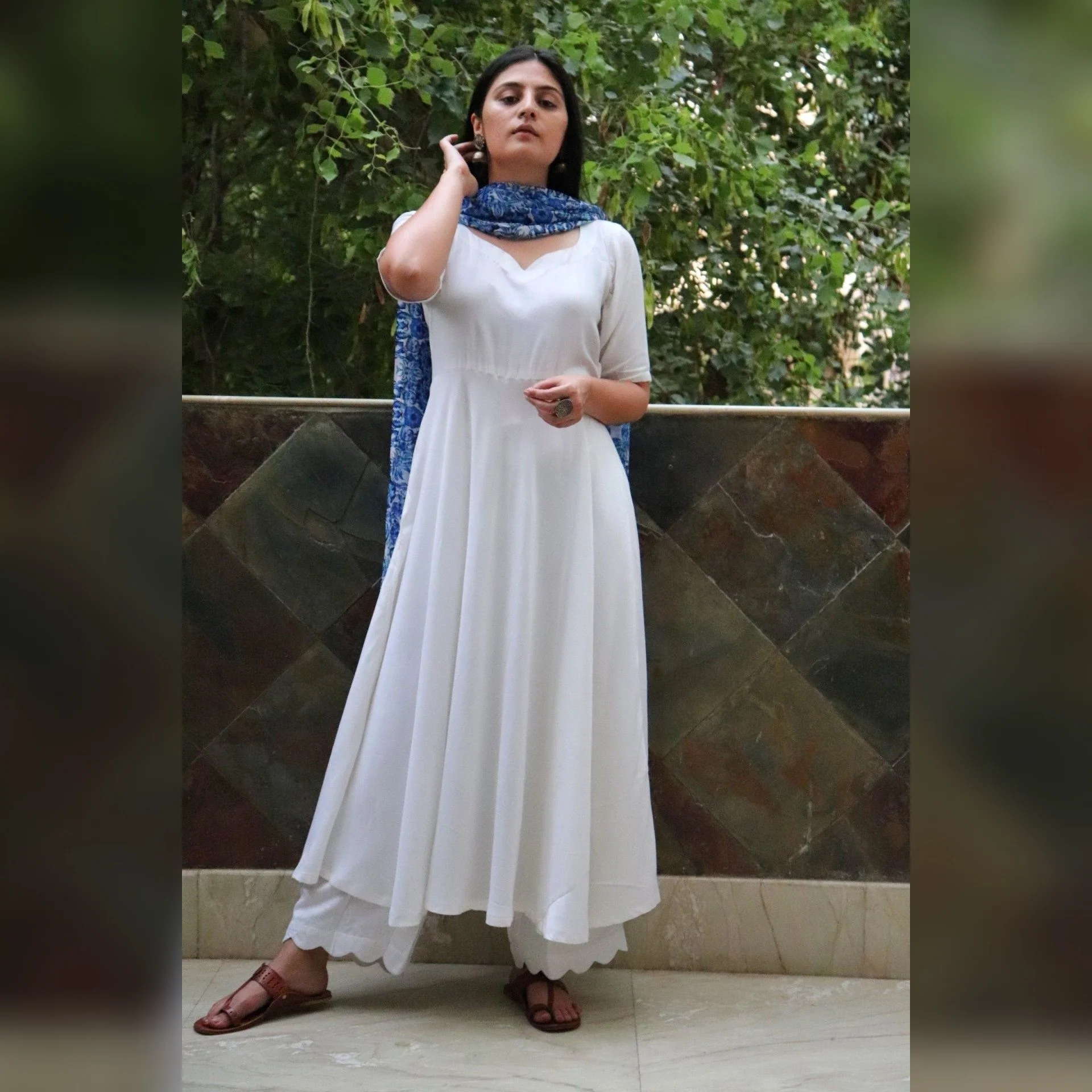 Nousheen Soft Rayon cutwork  Set - Image 5