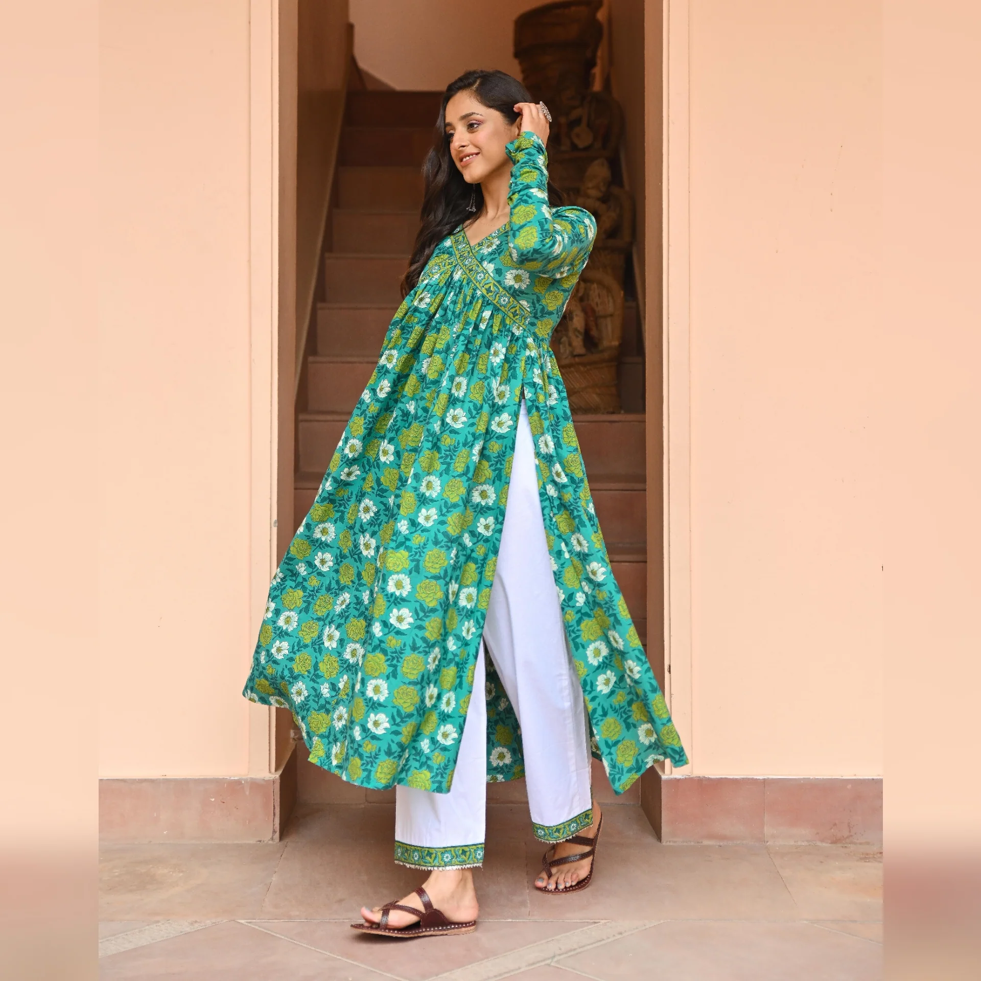Pavika Side Slit Cotton Set - Image 4