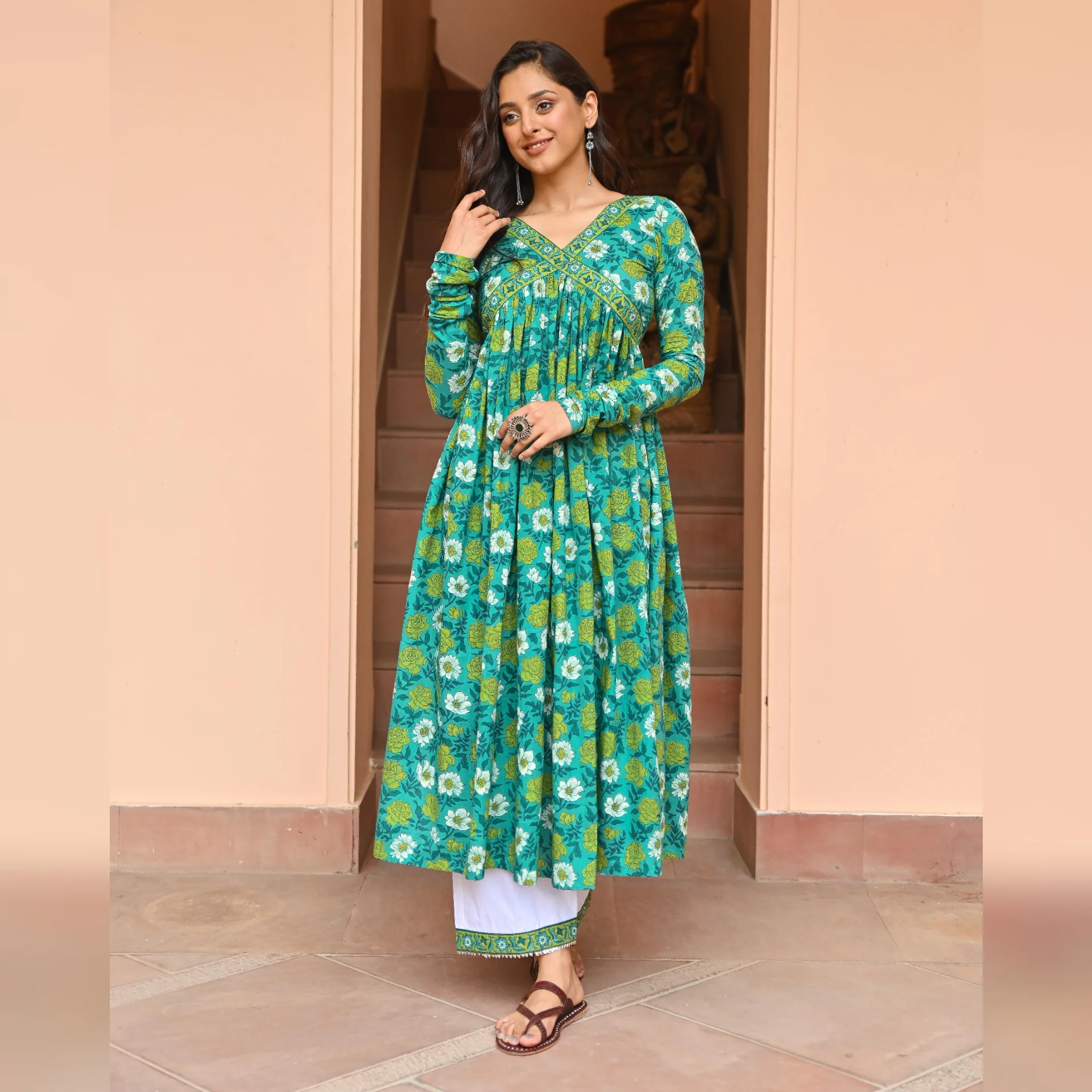 Pavika Side Slit Cotton Set - Image 6