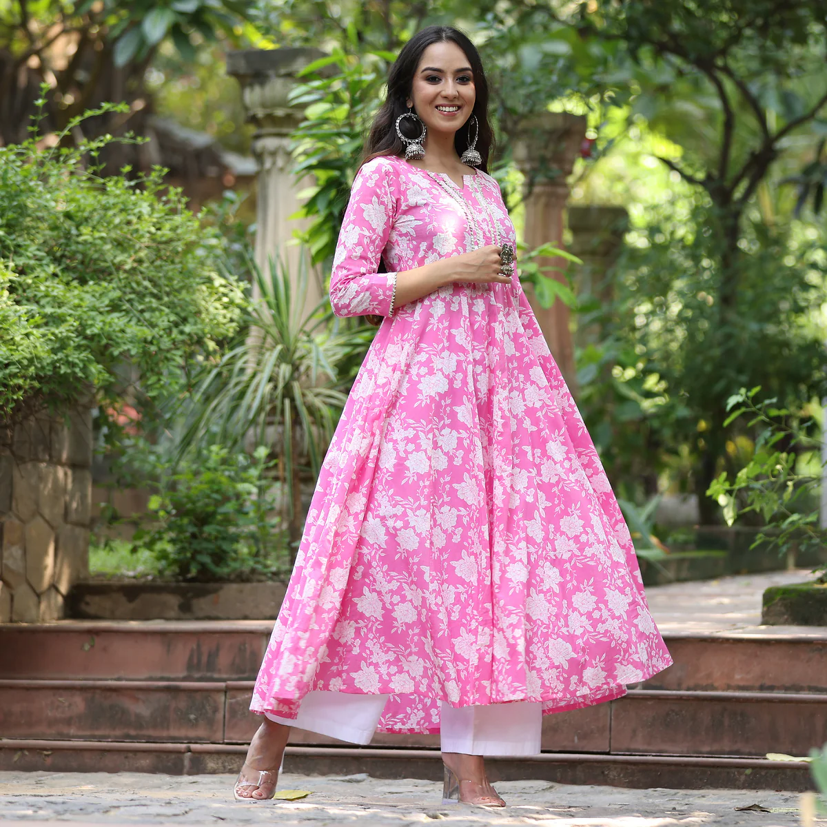 Phul Gota Cotton Kurta - Image 4