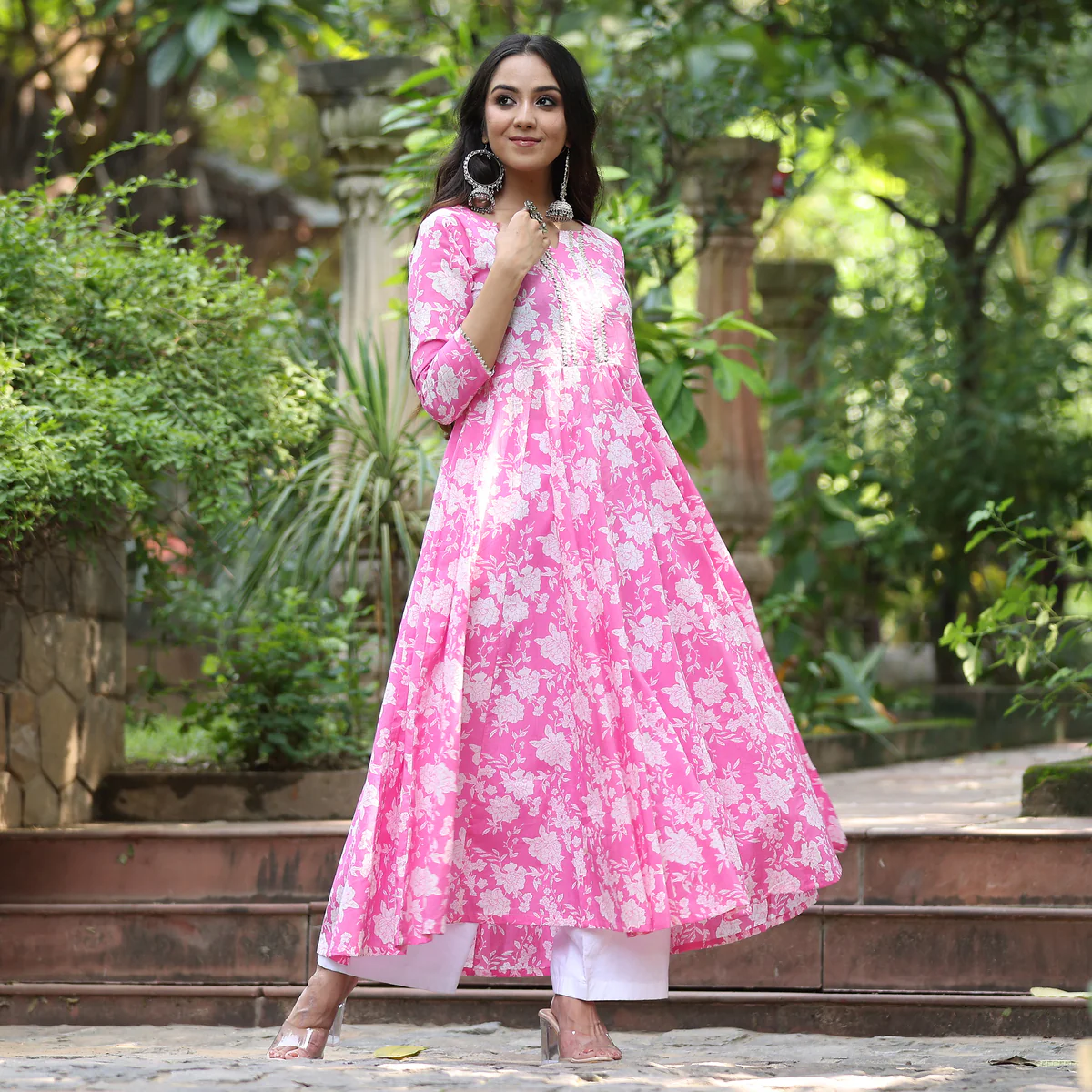 Phul Gota Cotton Kurta - Image 6