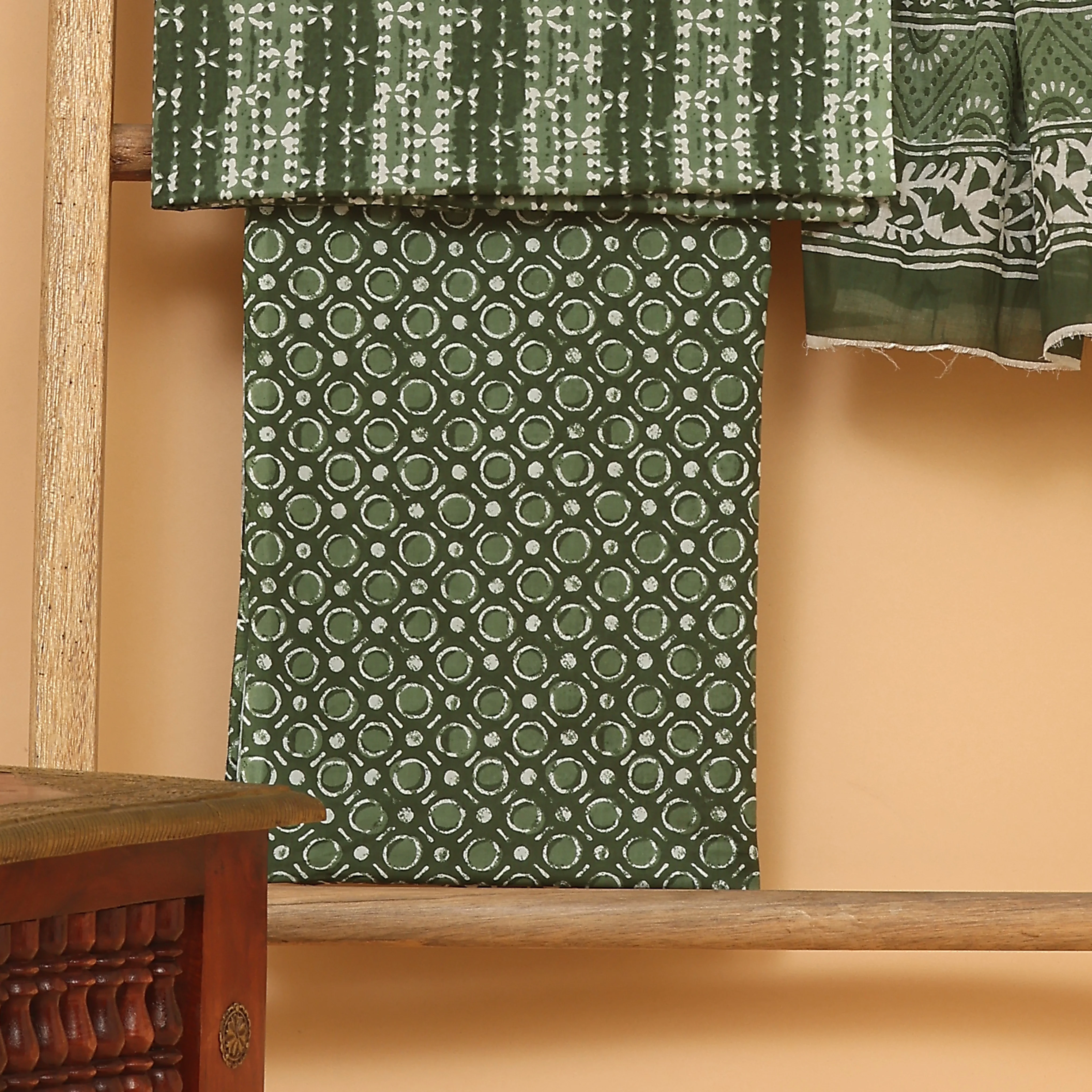Mariam Tree hand block printed cotton  unstitched Suit set - Image 3