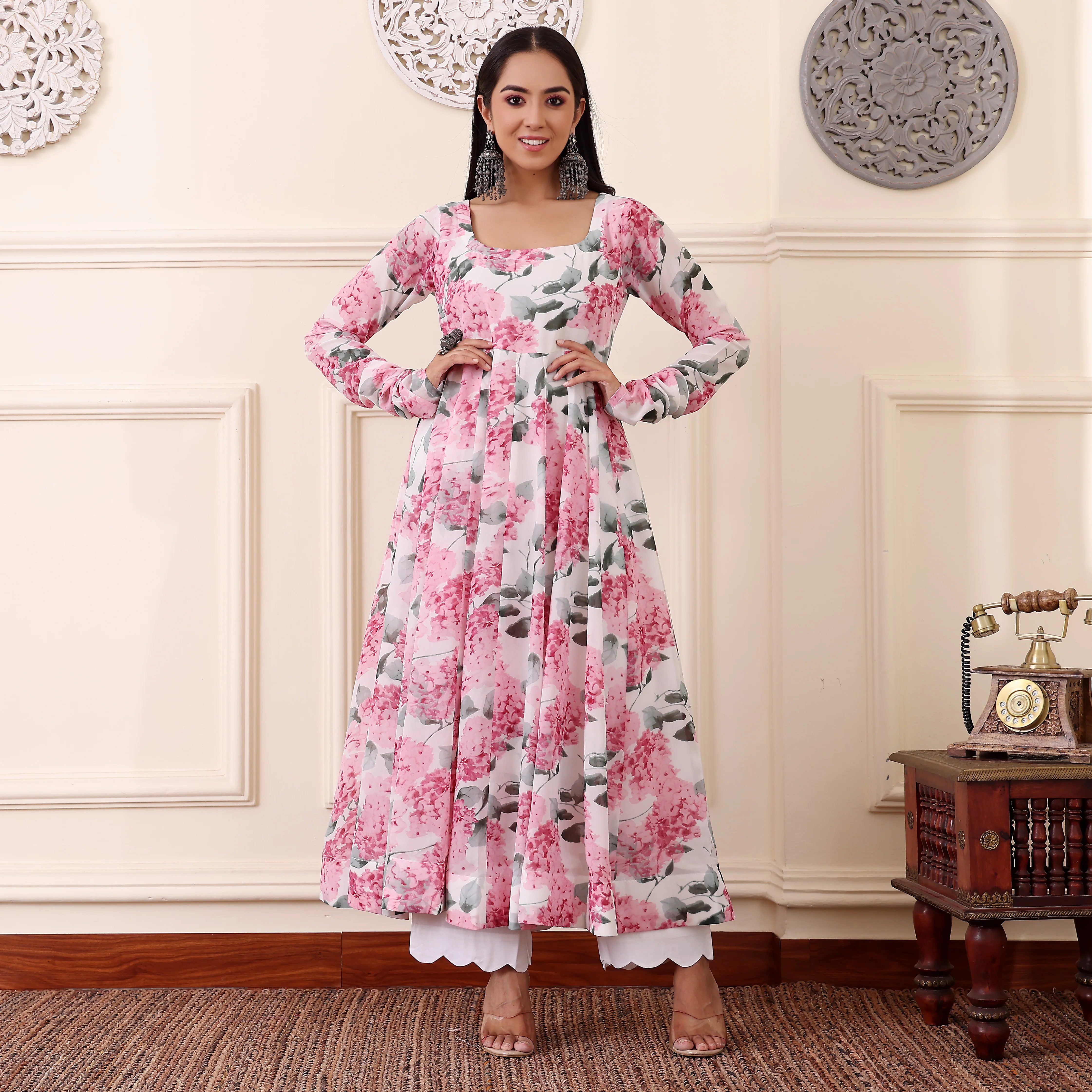 Raima Gerogette Kalidaar Kurta - Image 7