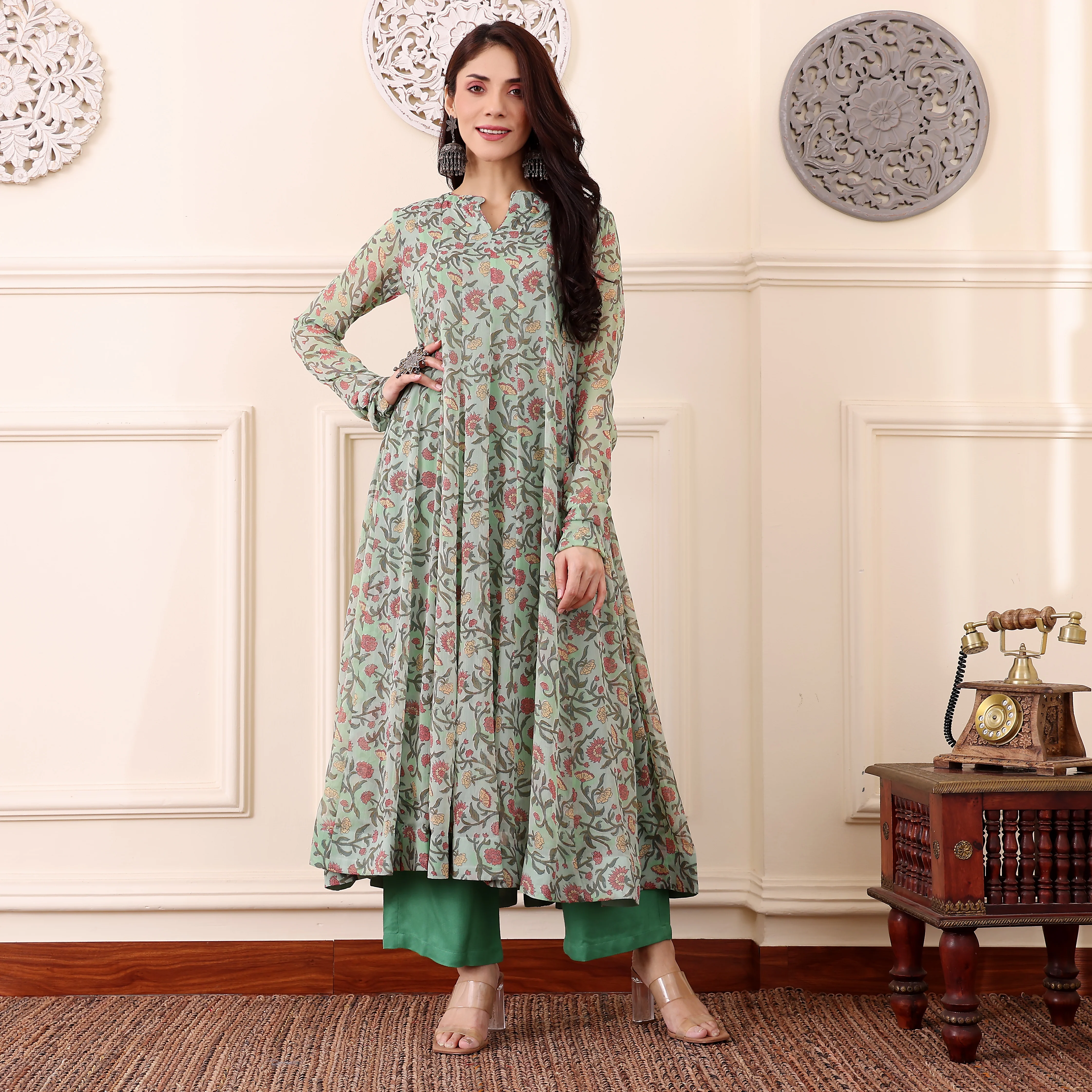 Nakusha Georgette Kurta - Image 2