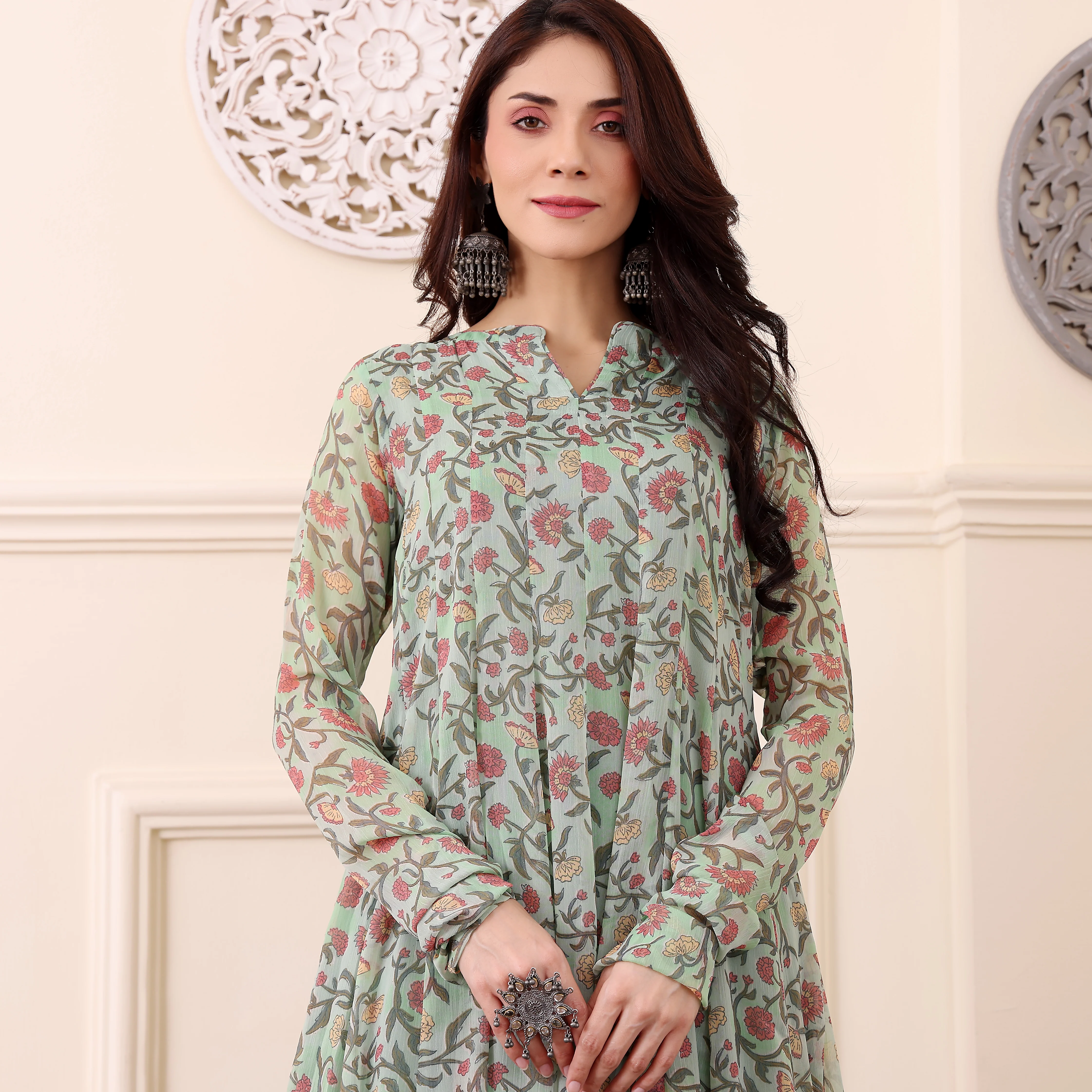Nakusha Georgette Kurta - Image 3