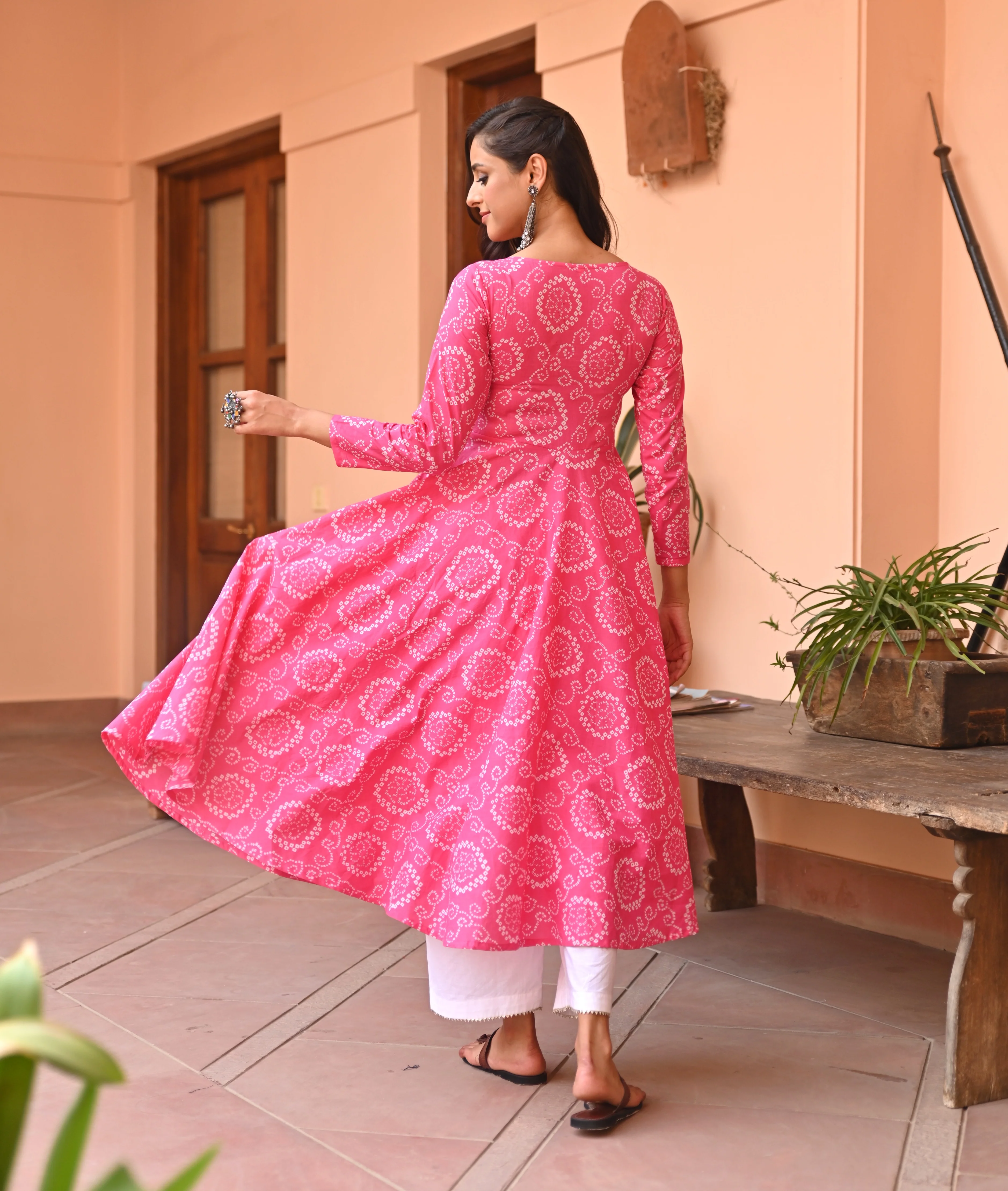 Rani hand block kameez - Image 3