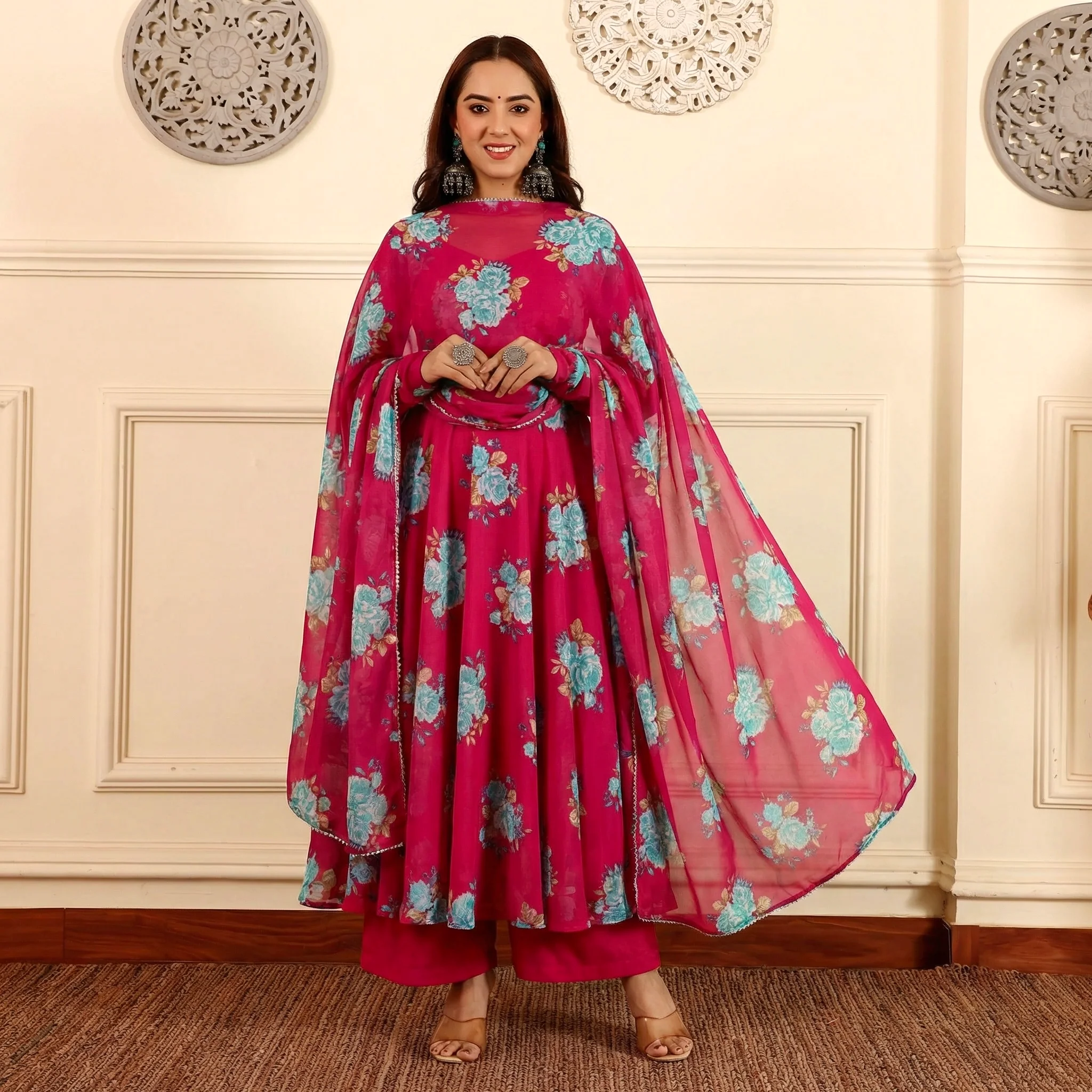Rani Pink Georgette set - Image 2