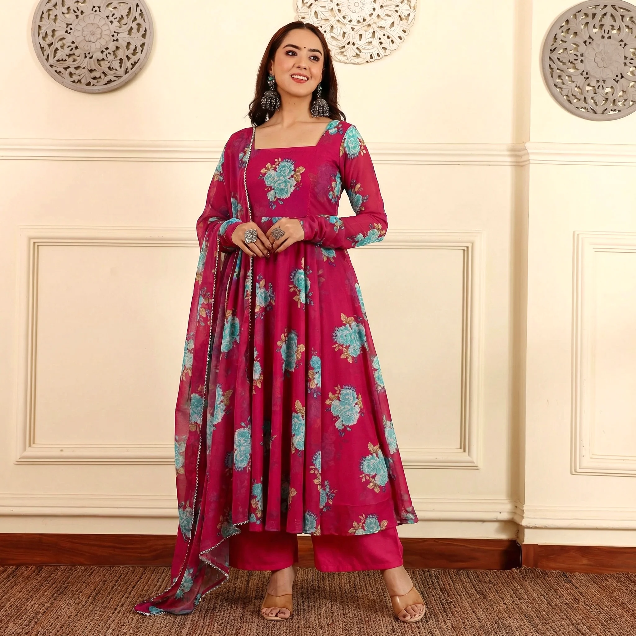 Rani Pink Georgette set - Image 4